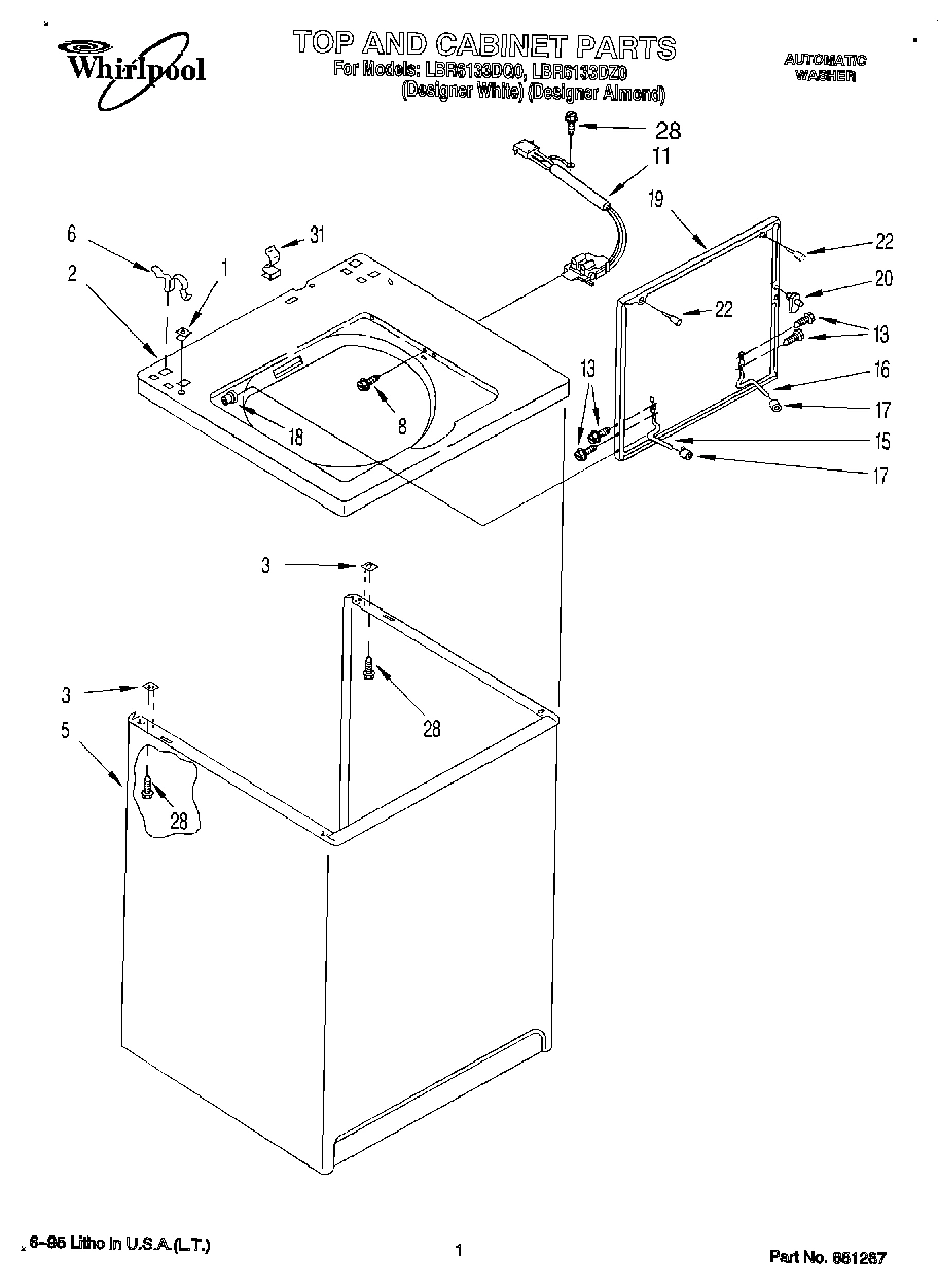 01 - TOP AND CABINET, LIT/OPTIONAL