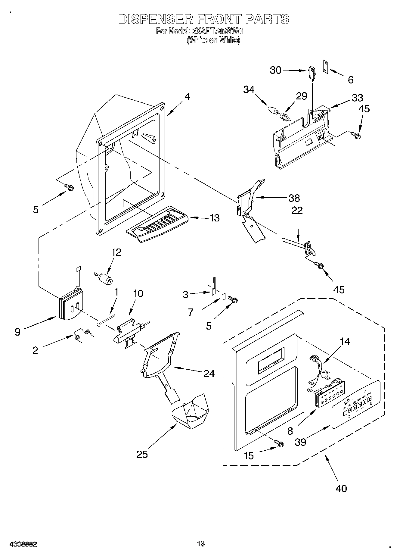 08 - DISPENSER FRONT