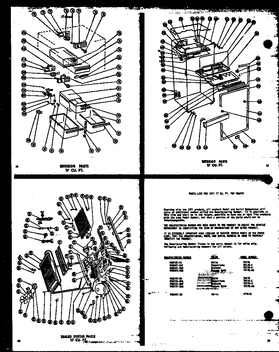 02 - INTERIOR PARTS 17 CU. FT.