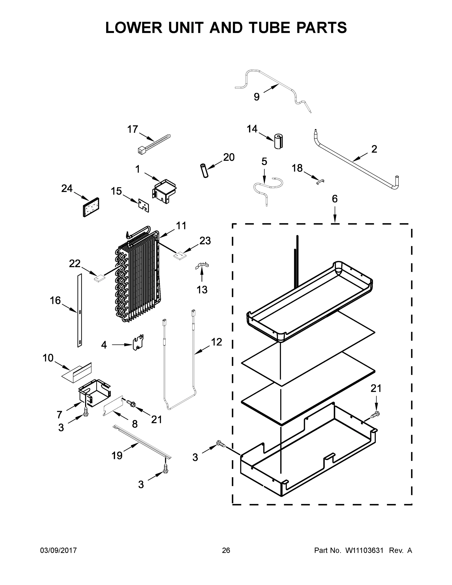 14 - LOWER UNIT AND TUBE PARTS