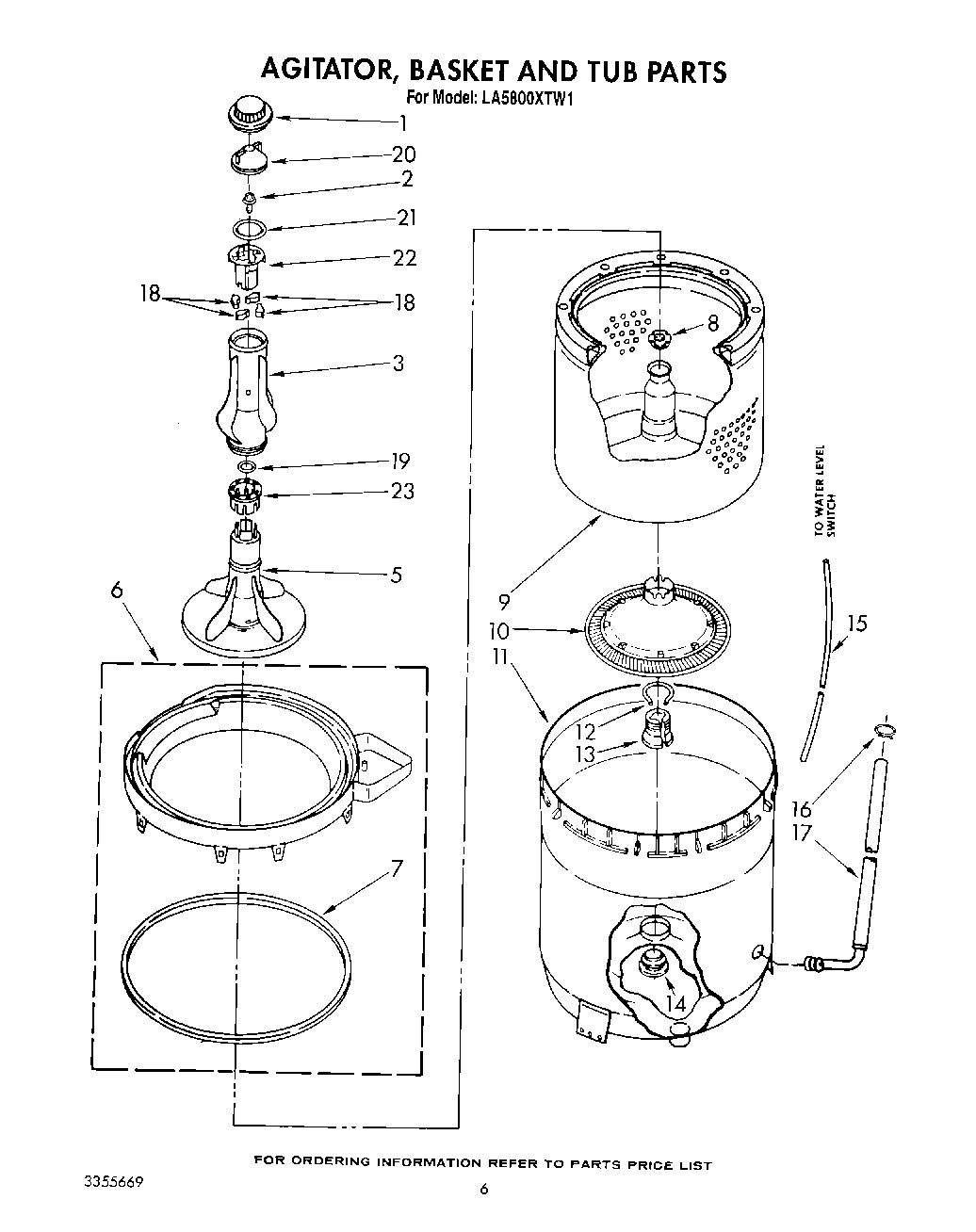 05 - AGITATOR, BASKET AND TUB