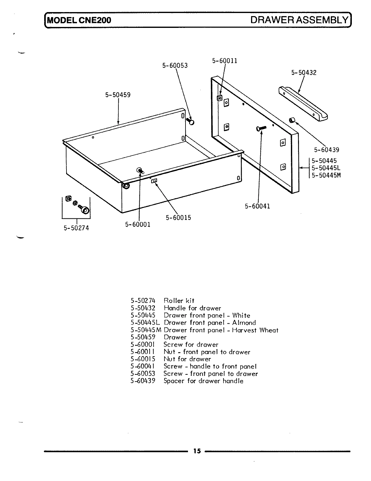 02 - DRAWER ASSEMBLY