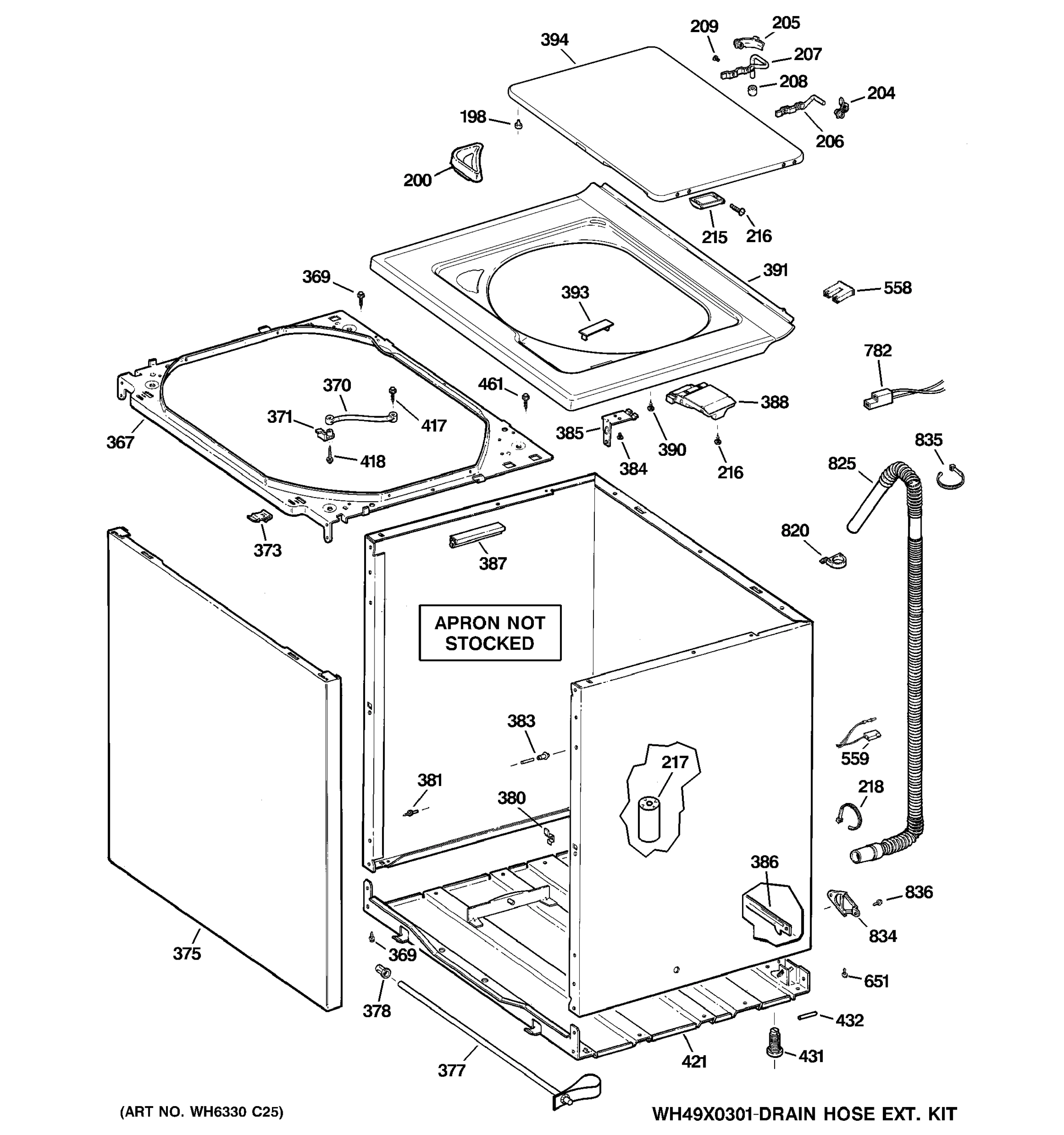 CABINET, COVER & FRONT PANEL