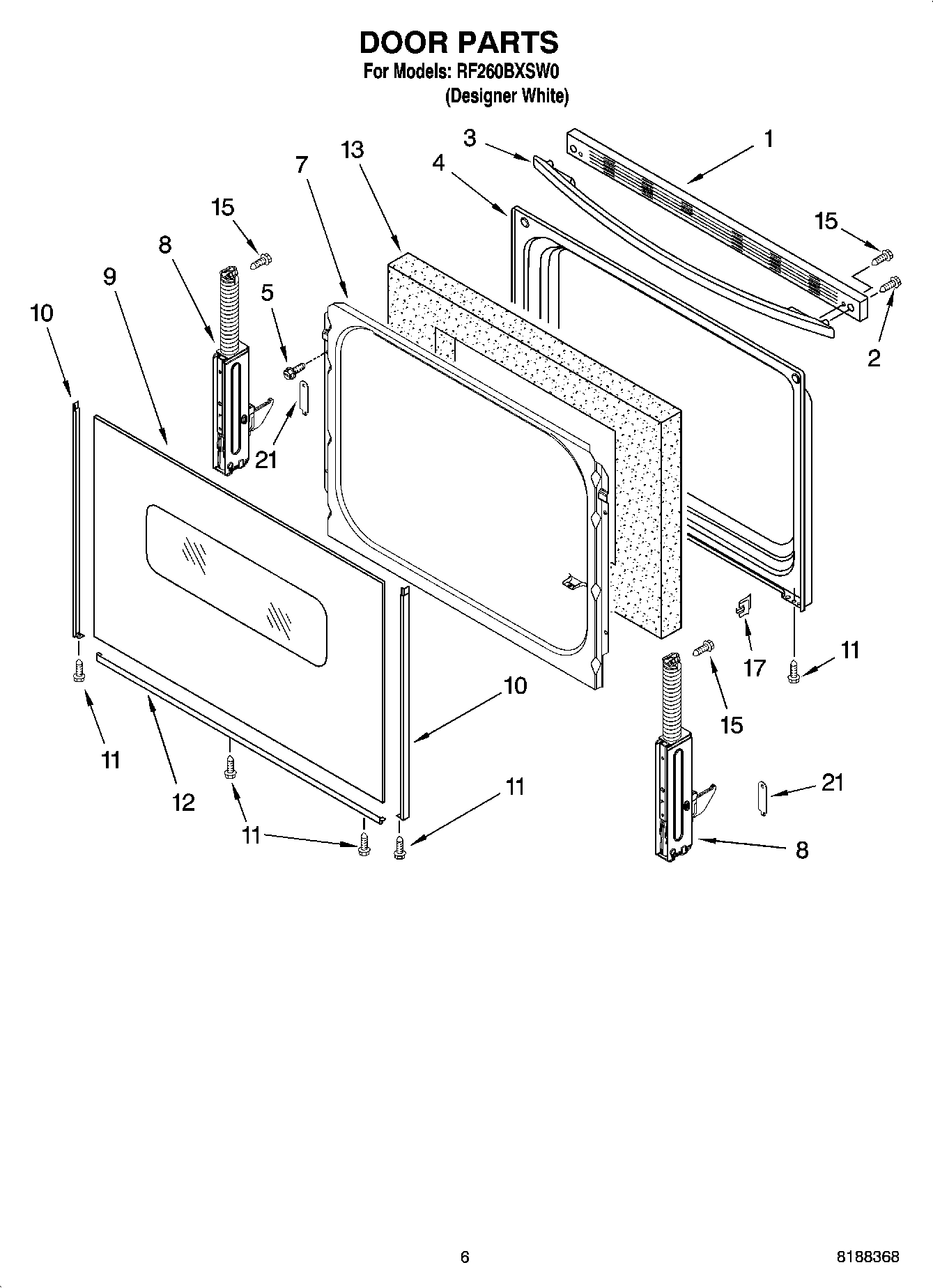 05 - DOOR PARTS, OPTIONAL PARTS (NOT INCLUDED)