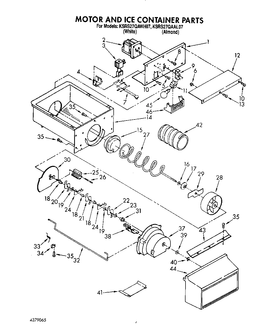 05 - MOTOR AND ICE CONTAINER, LIT/OPTIONAL