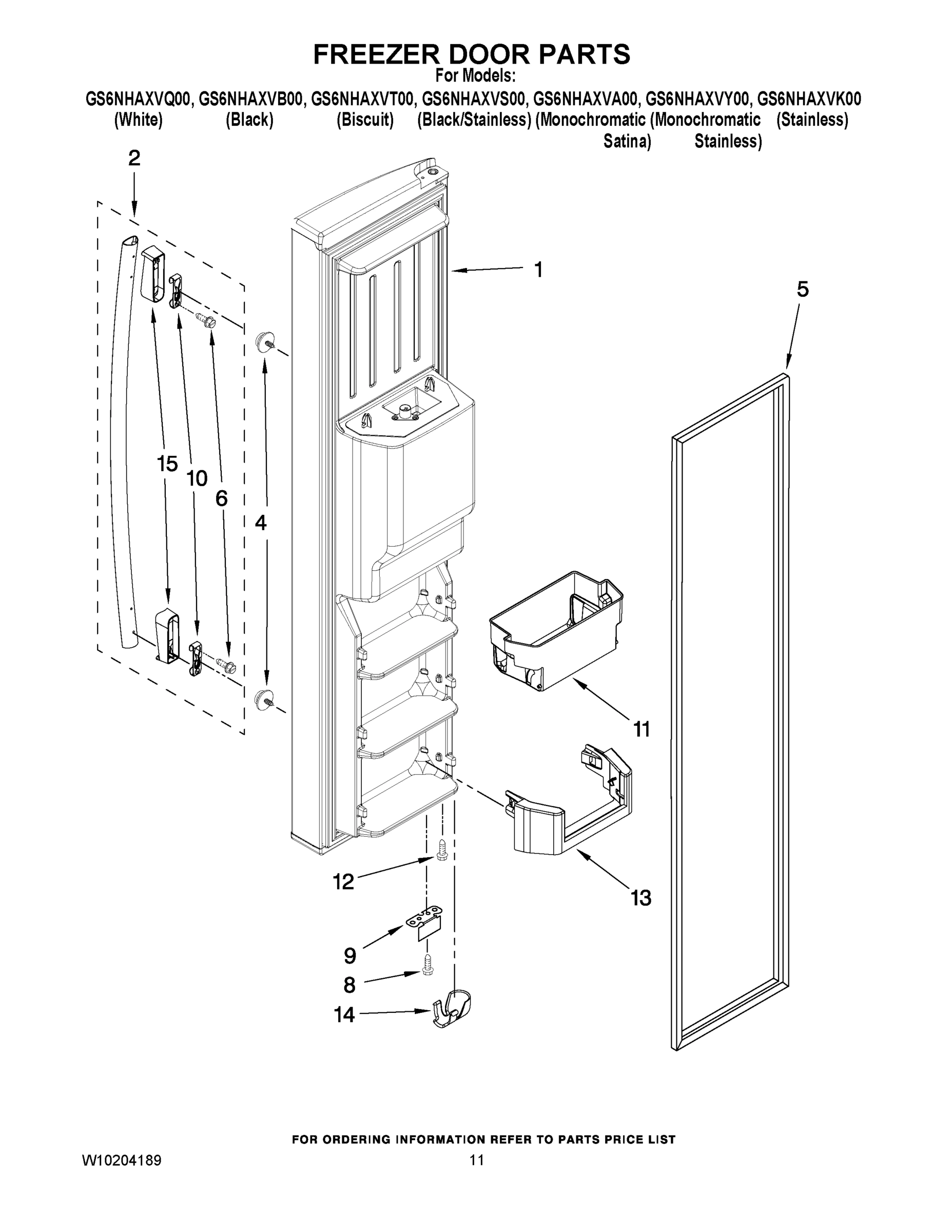 07 - FREEZER DOOR PARTS