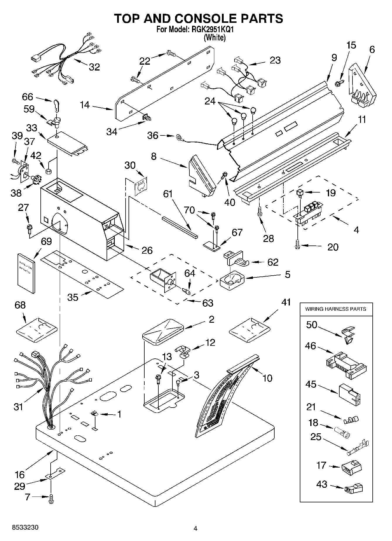 02 - TOP AND CONSOLE PARTS