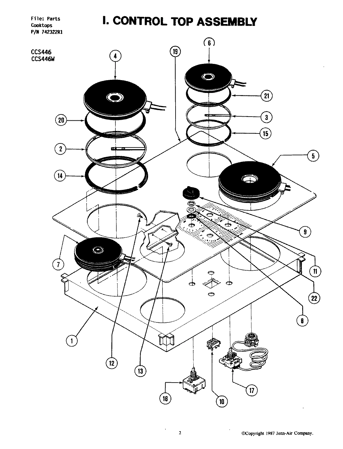 02 - CONTROL TOP ASSEMBLY