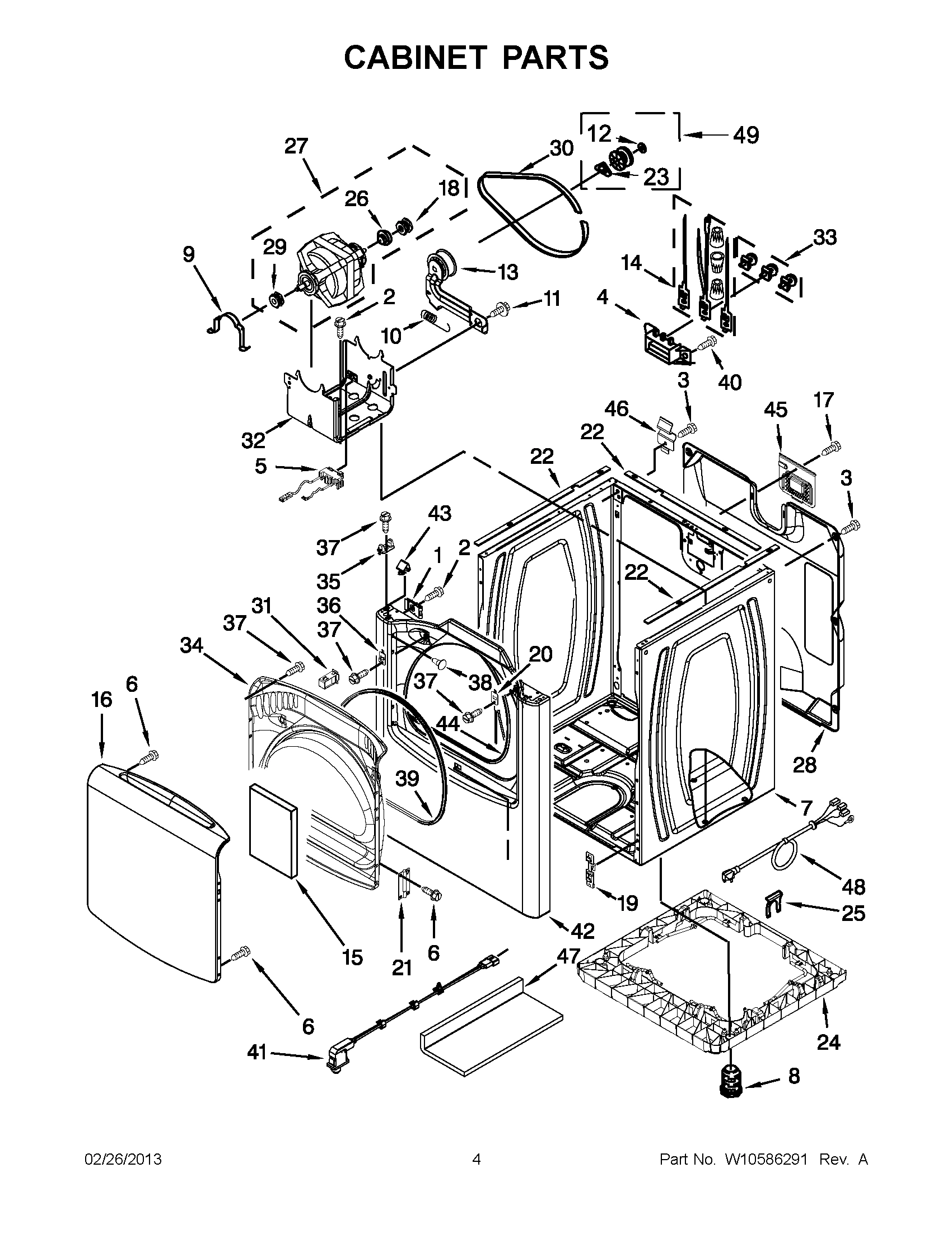 02 - CABINET PARTS