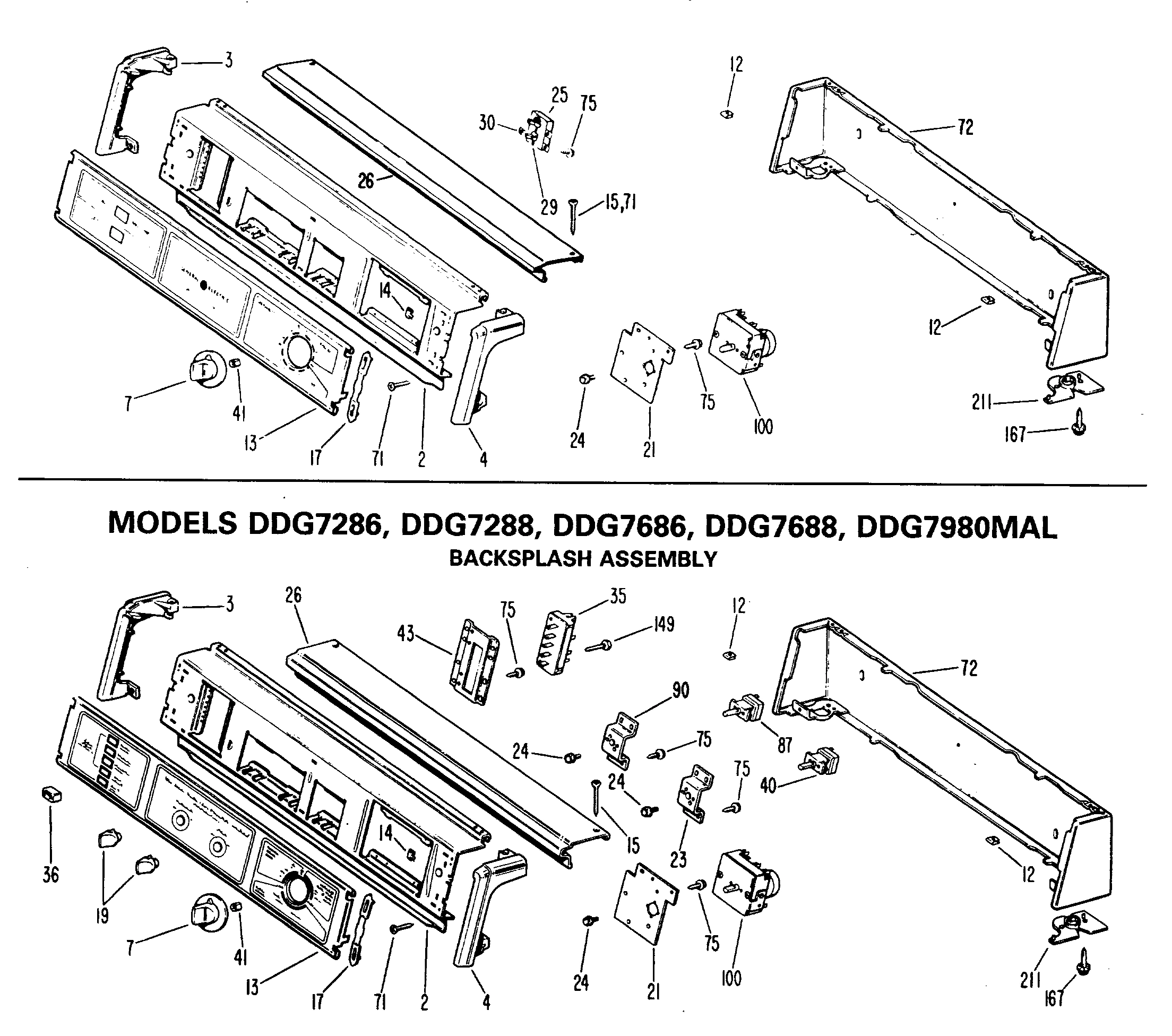 BACKSPLASH ASSEMBLY