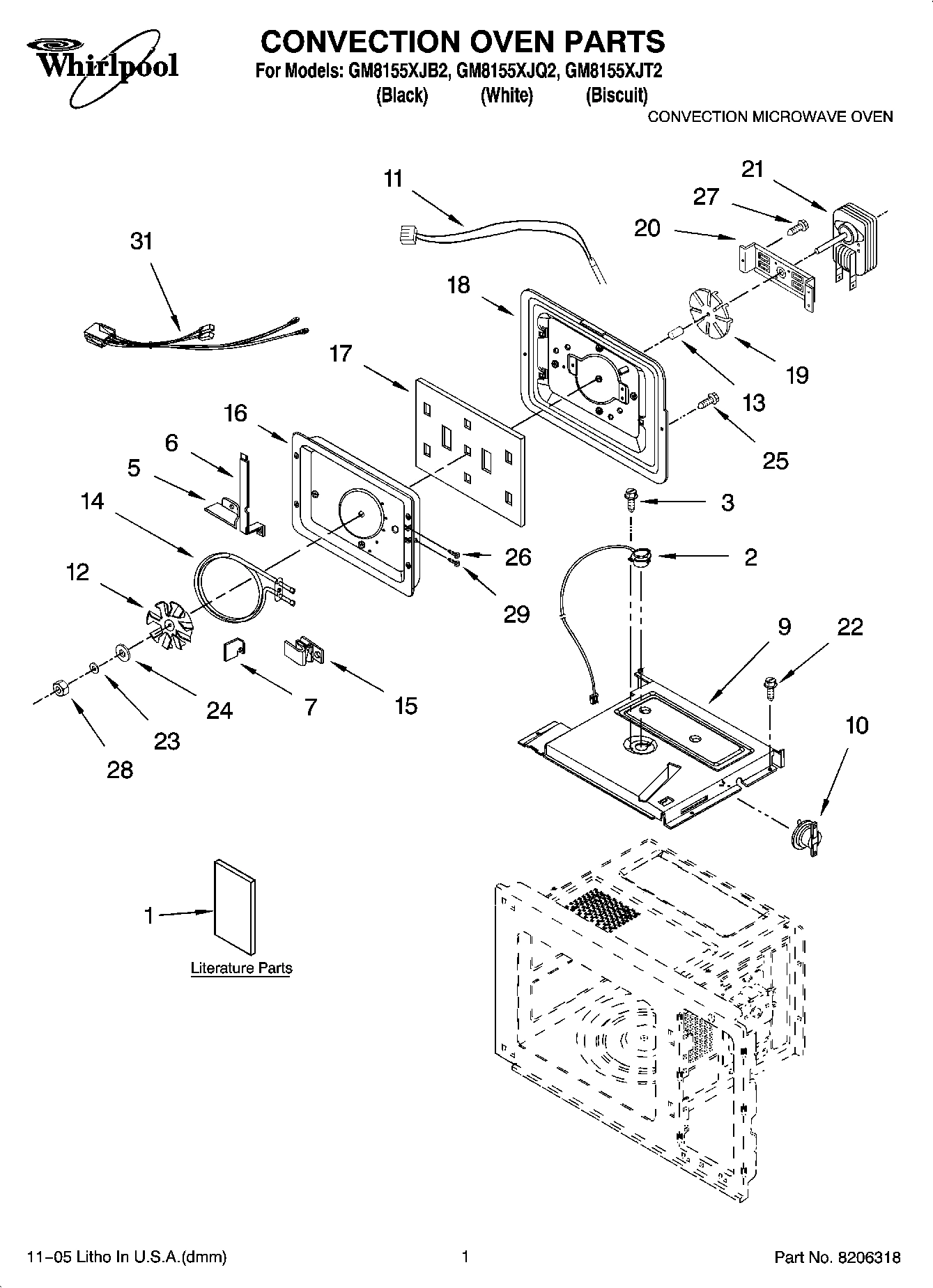 01 - CONVECTION OVEN PARTS
