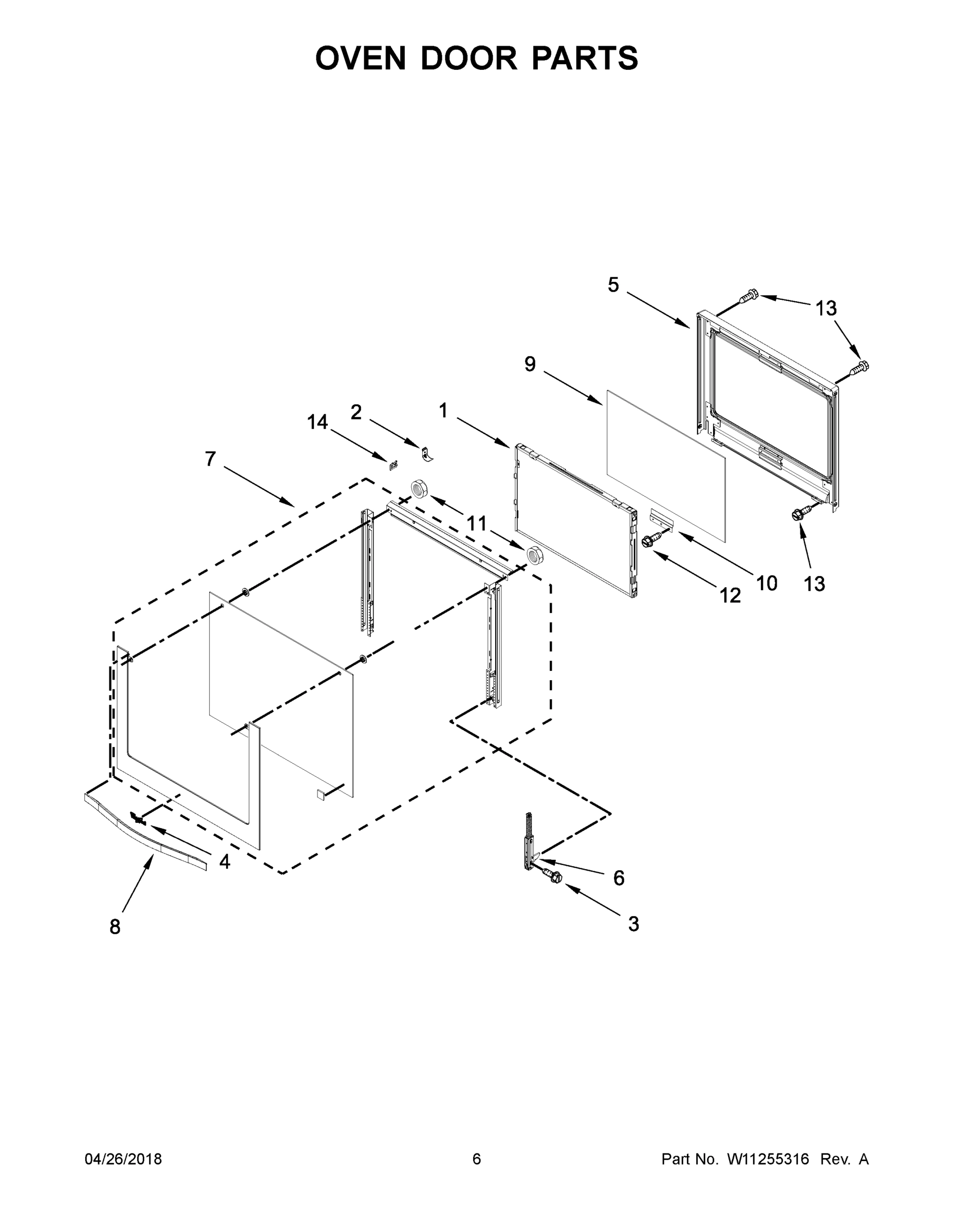 04 - OVEN DOOR PARTS