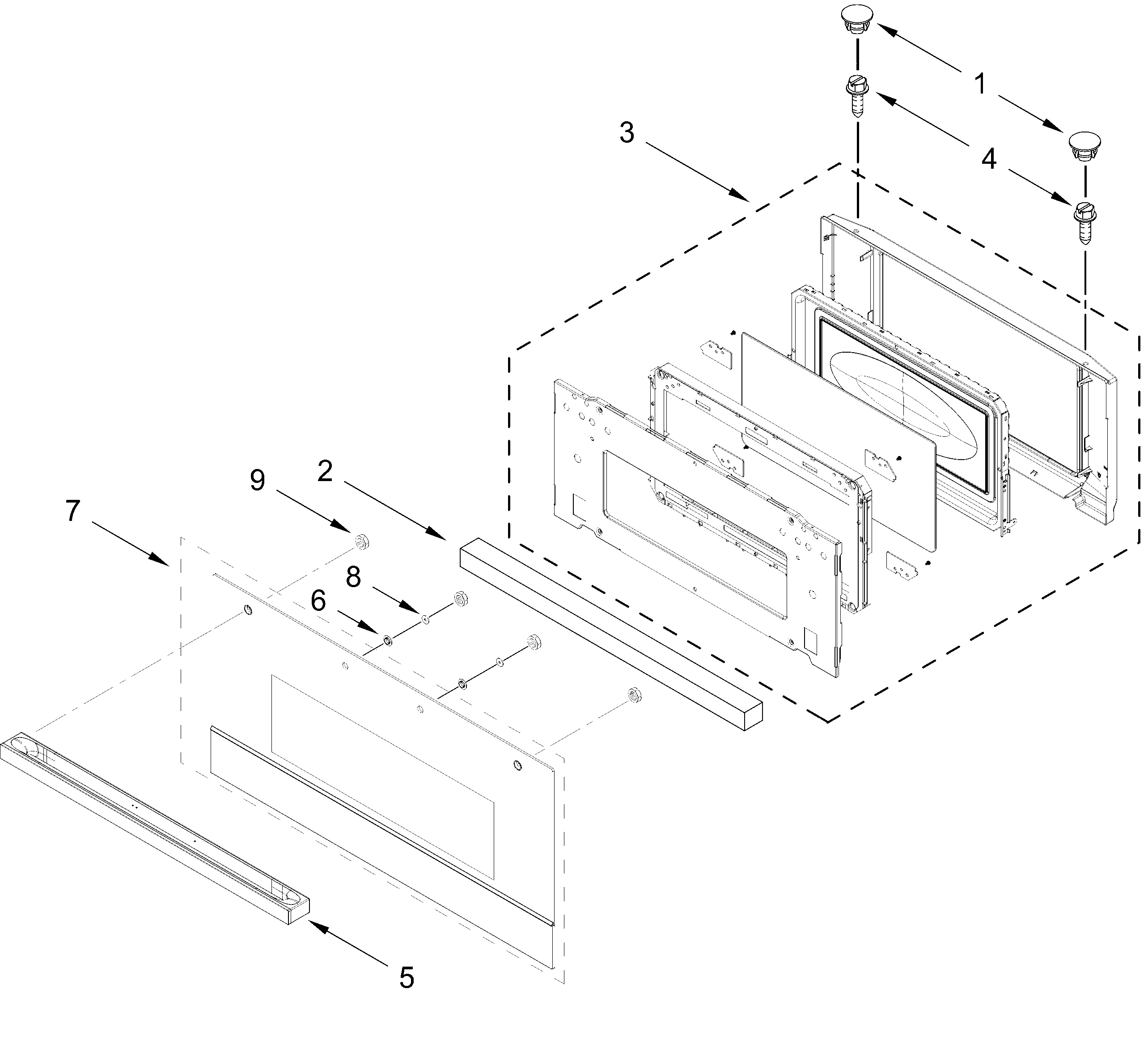 MICROWAVE DOOR PARTS