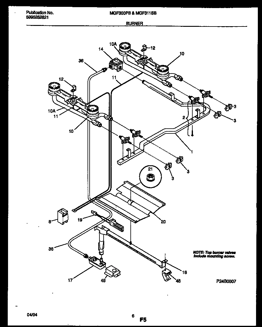 04 - BURNER, MANIFOLD AND GAS CONTROL