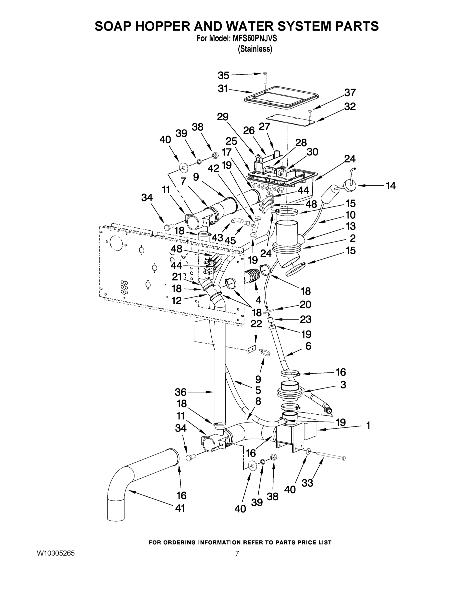 06 - SOAP HOPPER AND WATER SYSTEM PARTS