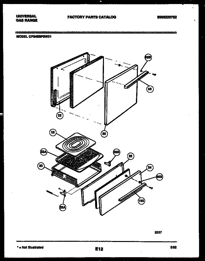 03 - DOOR AND BROILER DRAWER PARTS