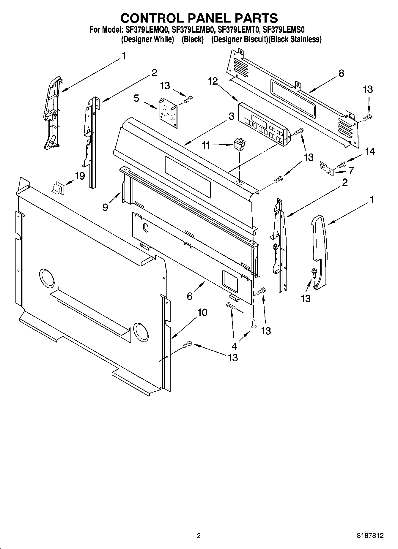 02 - CONTROL PANEL PARTS