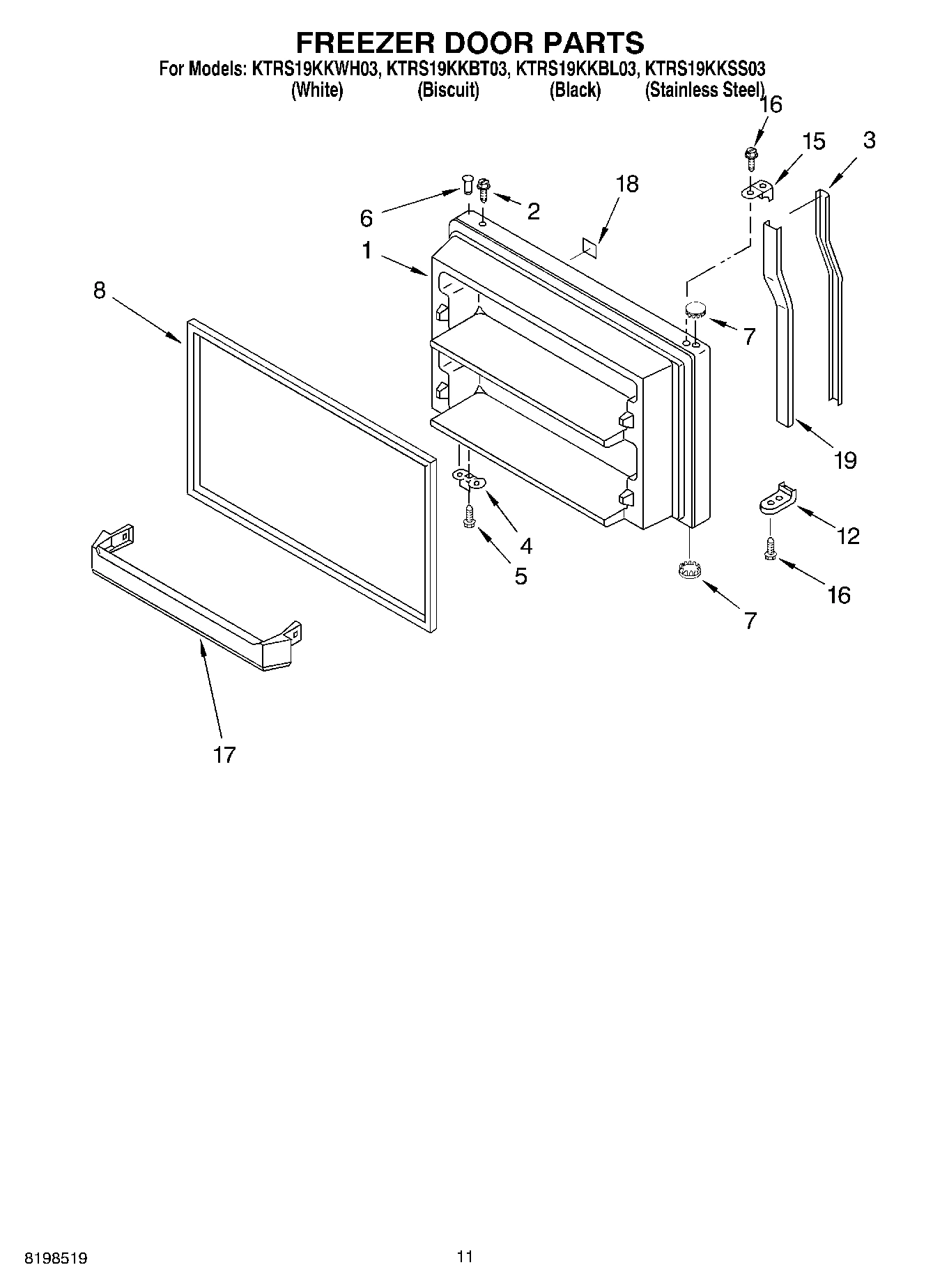06 - FREEZER DOOR PARTS, OPTIONAL PARTS