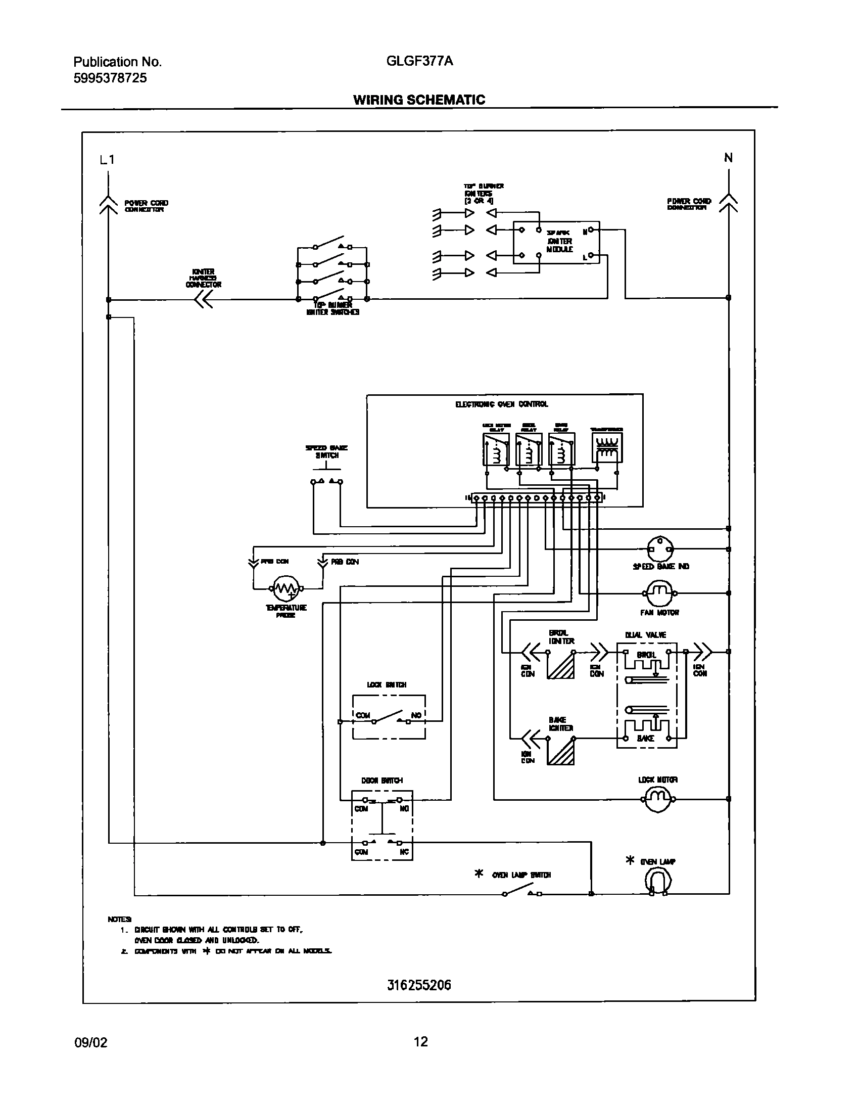 12 - WIRING SCHEMATIC