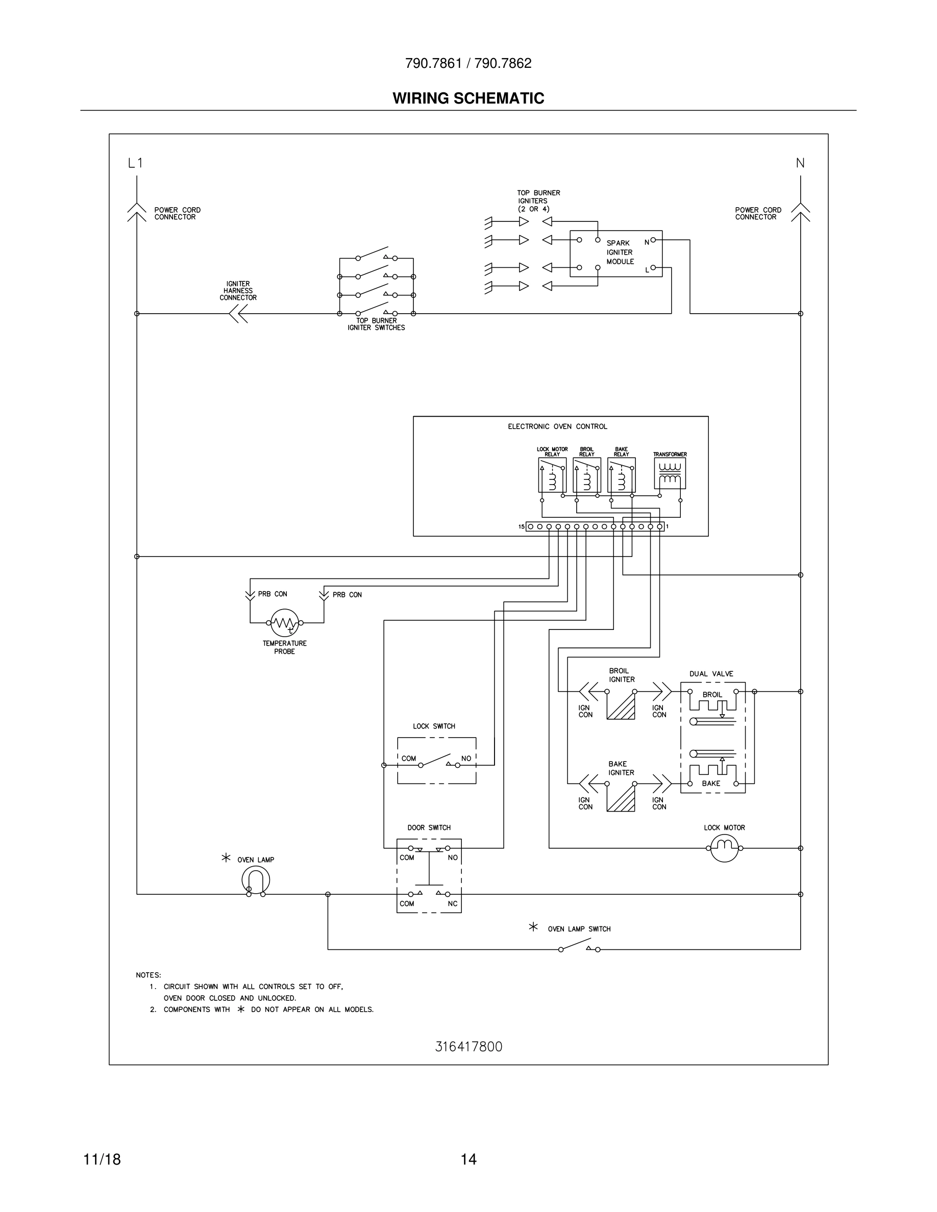 14 - WIRING SCHEMATIC
