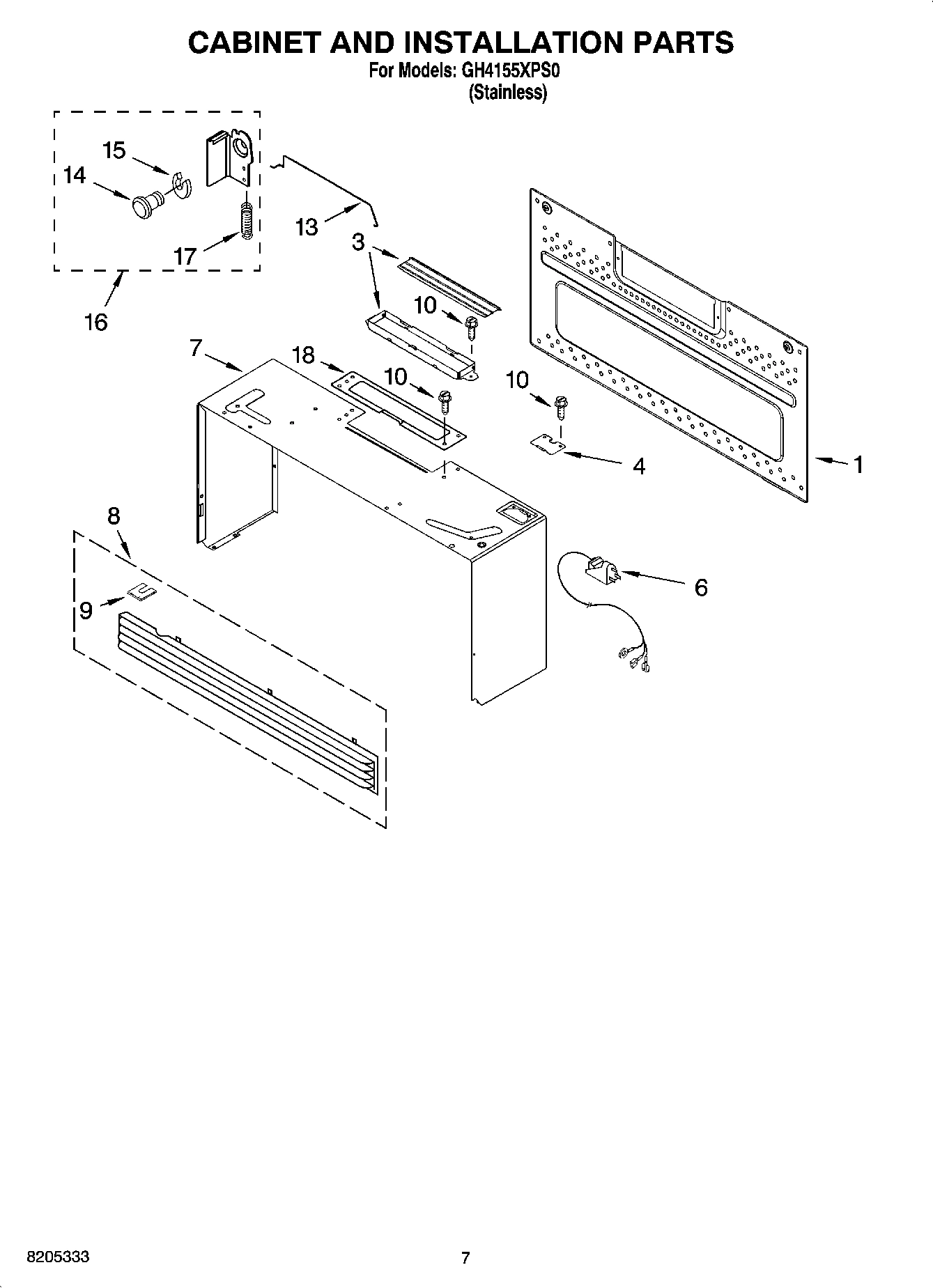 06 - CABINET AND INSTALLATION PARTS