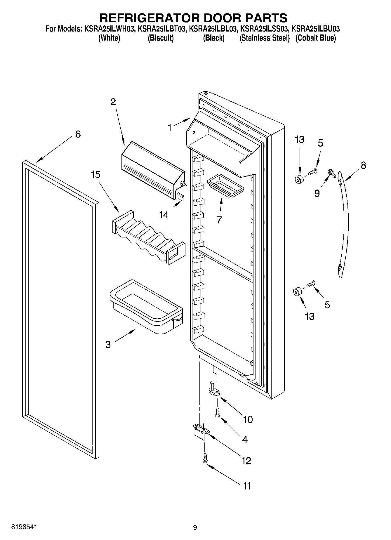 06 - REFRIGERATOR DOOR PARTS