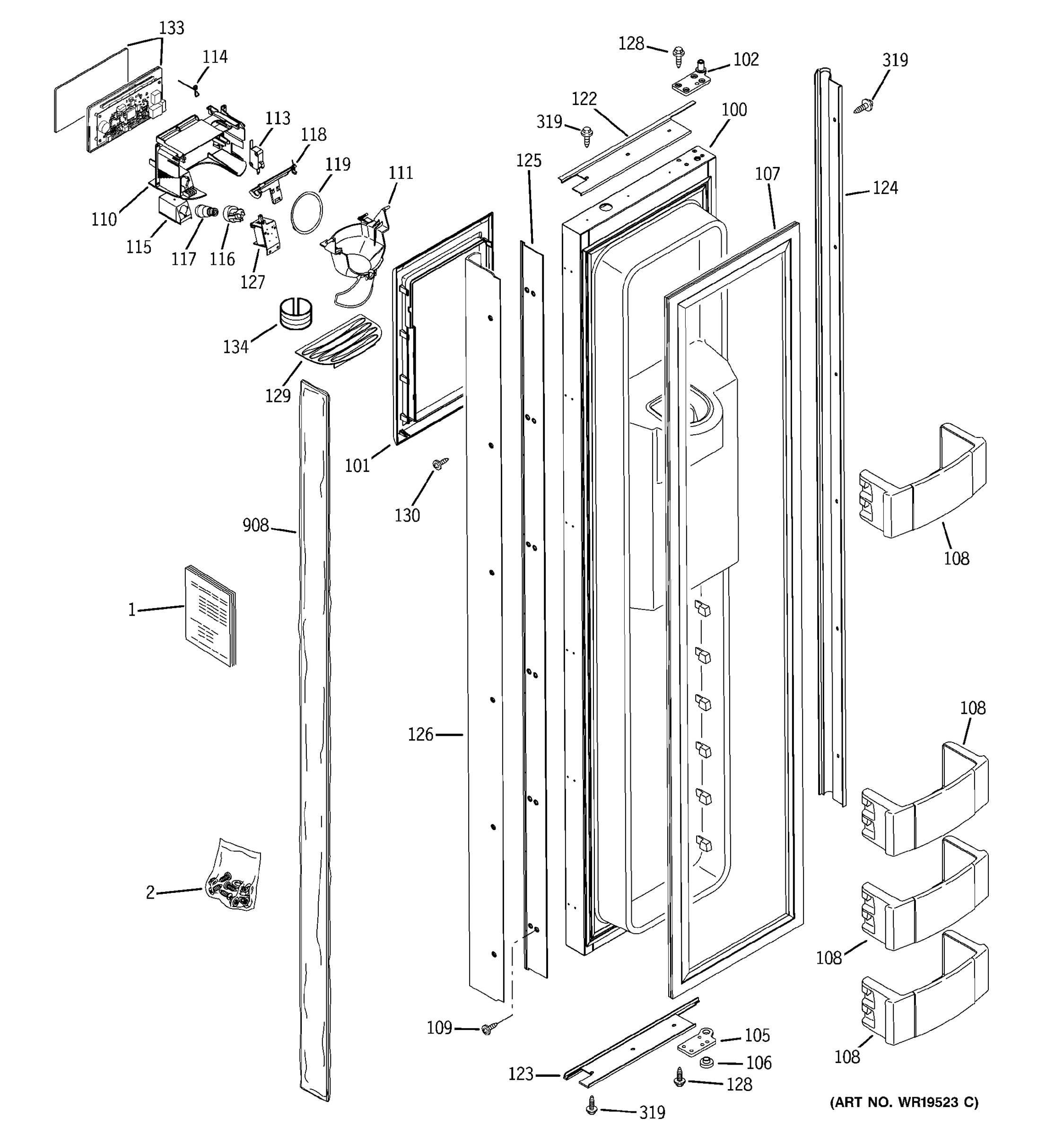 FREEZER DOOR