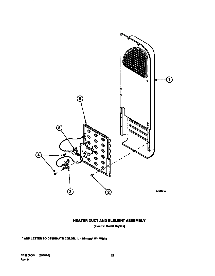 08 - HEATER DUCT AND ELEMENT ASSY
