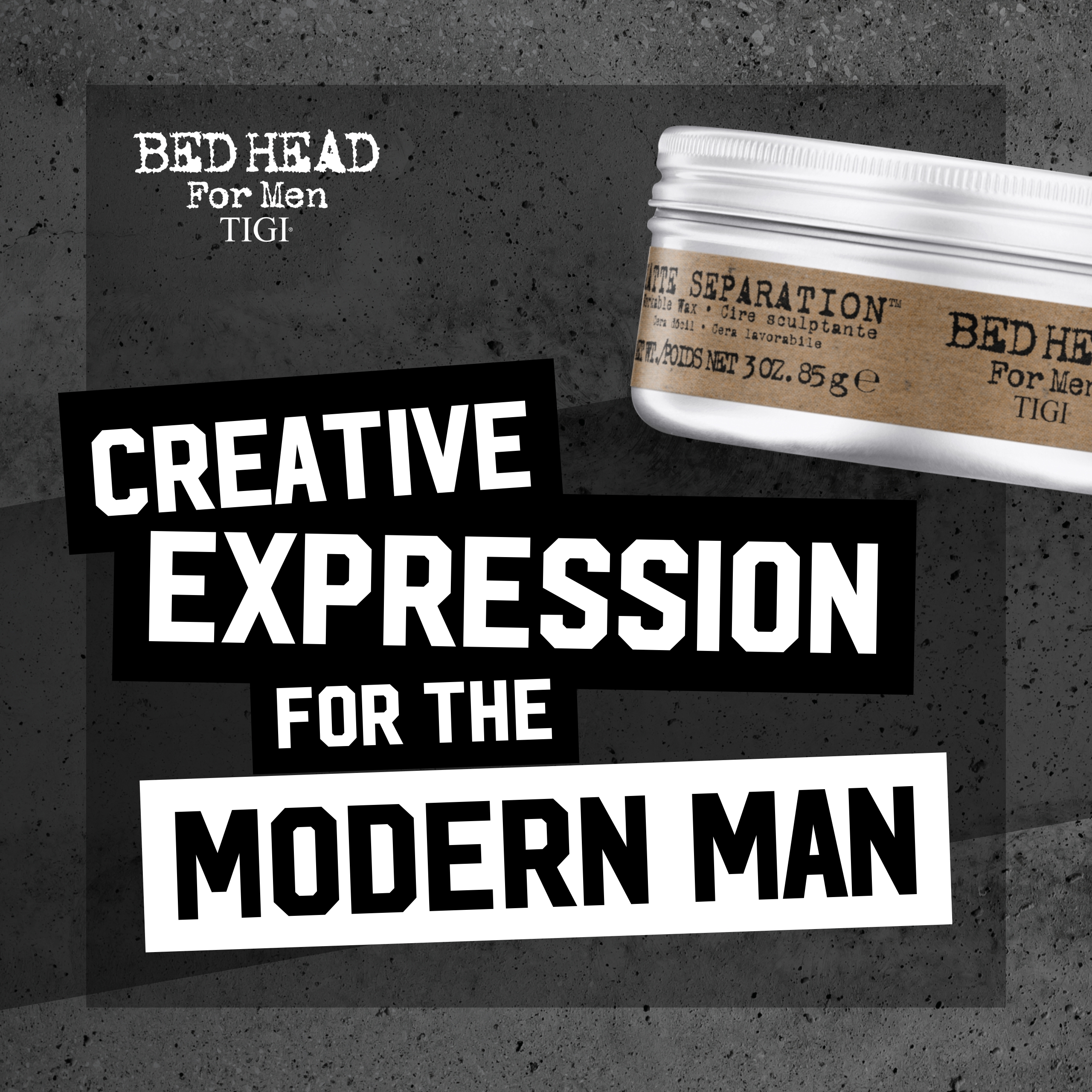 TIGI Bed Head for Men Matte Separation Workable Wax - 3 oz (2 Pack)