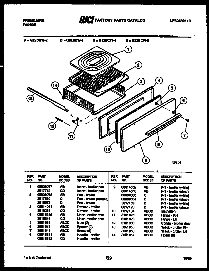 05 - BROILER DRAWER PARTS