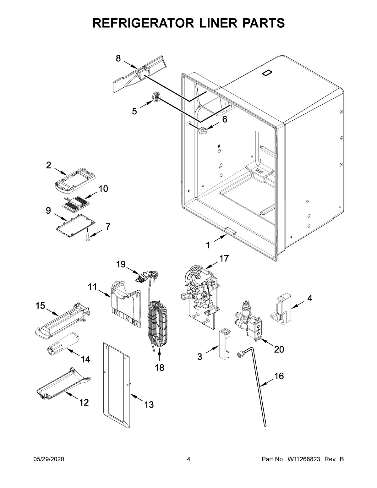 03 - REFRIGERATOR LINER PARTS