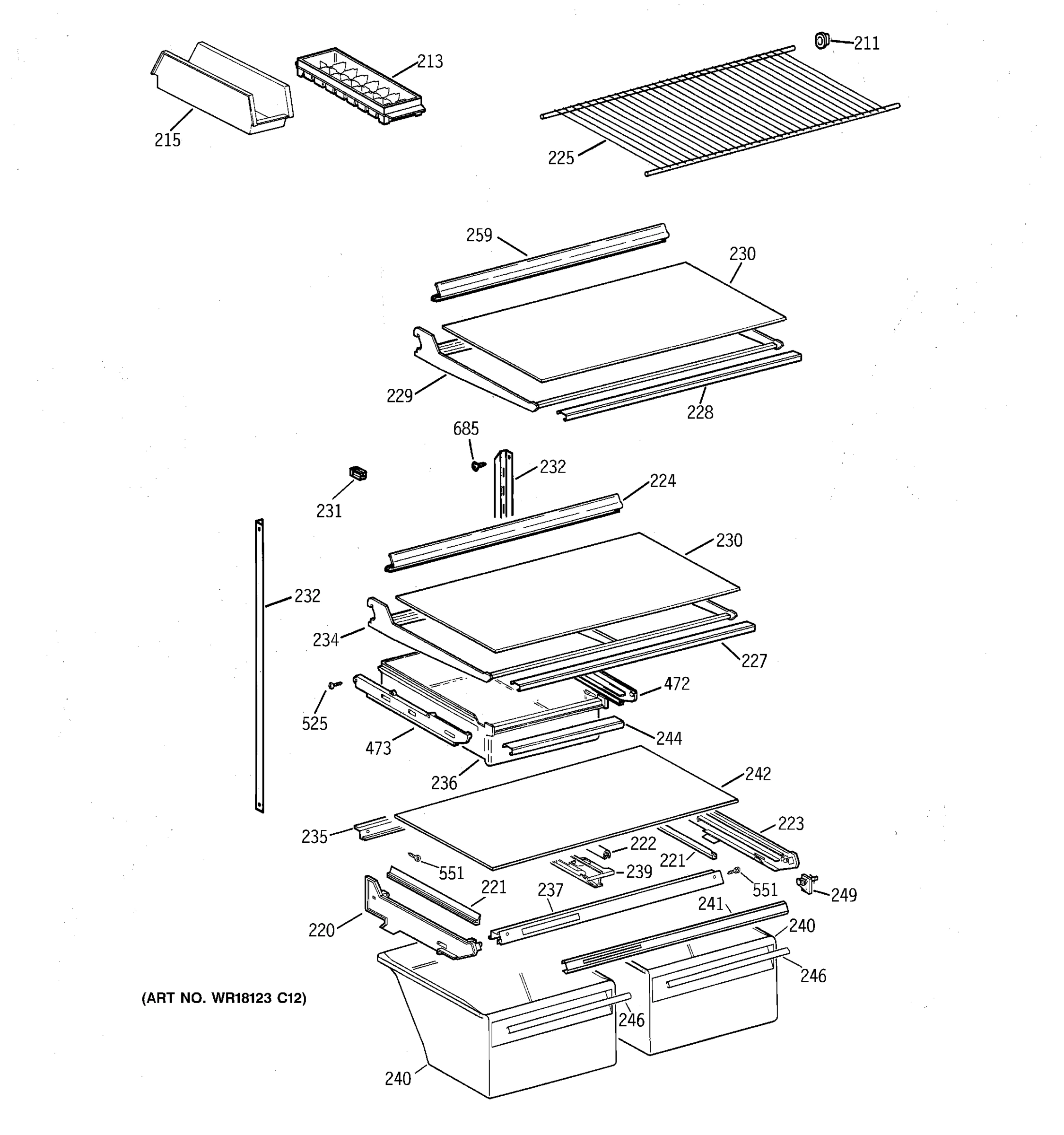 SHELF PARTS