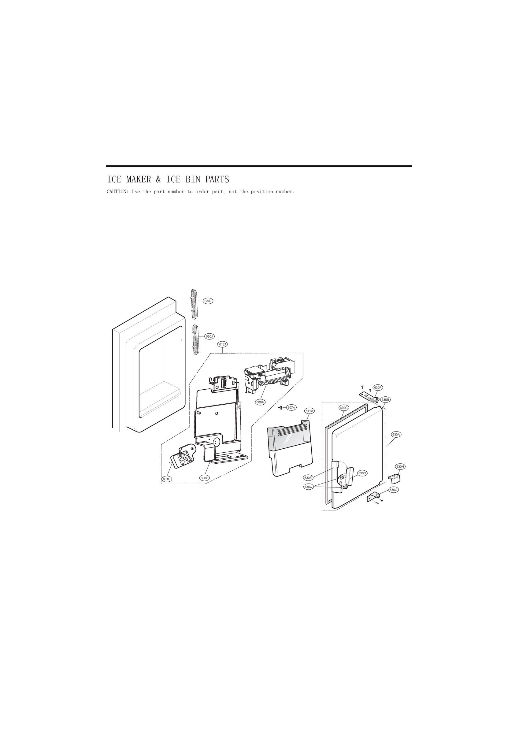 ICE MAKER & ICE BIN PARTS