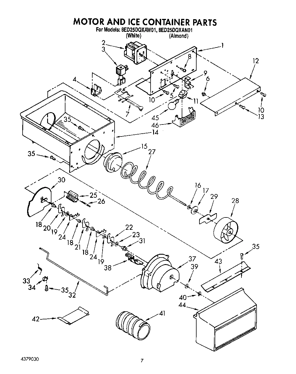 05 - MOTOR & ICE CONTAINER
