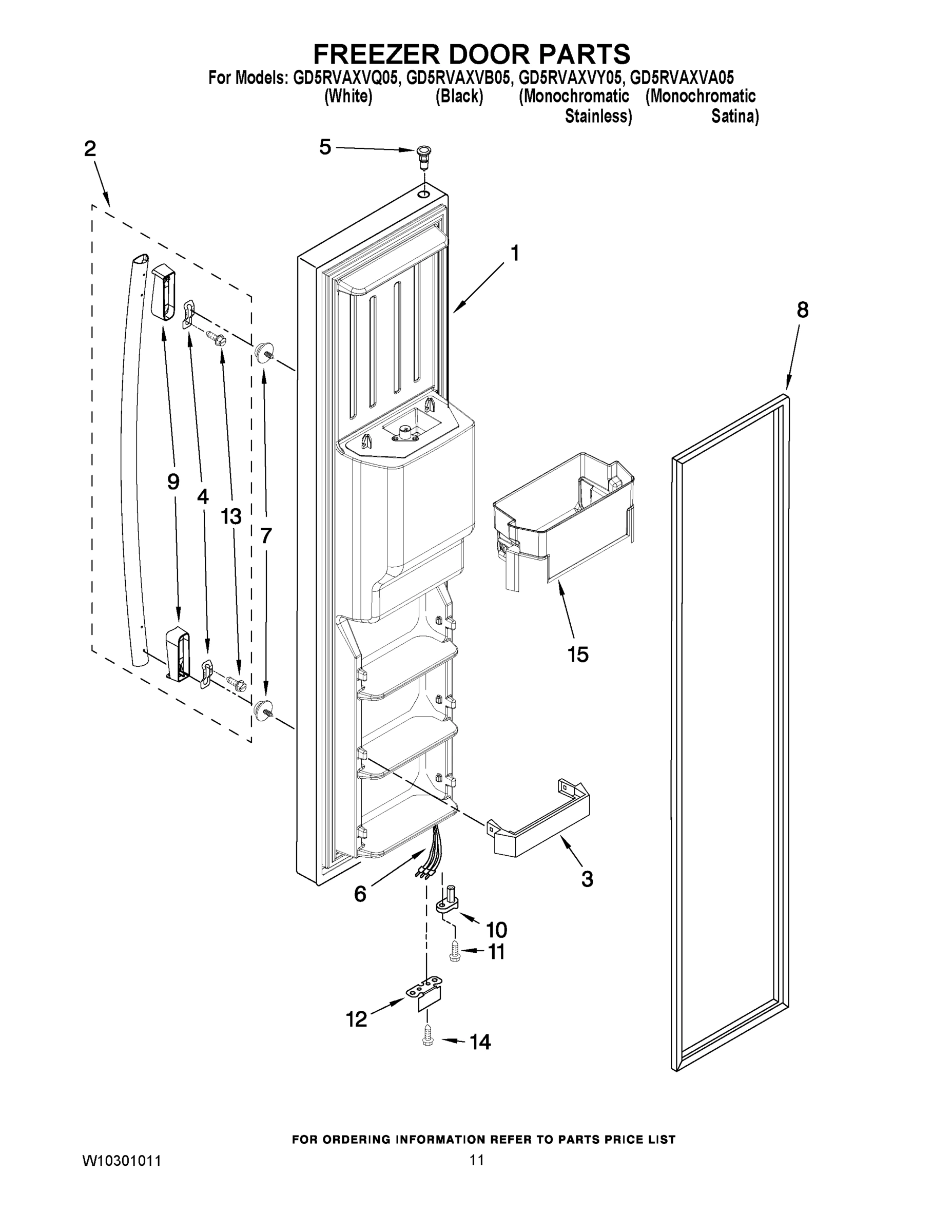 07 - FREEZER DOOR PARTS