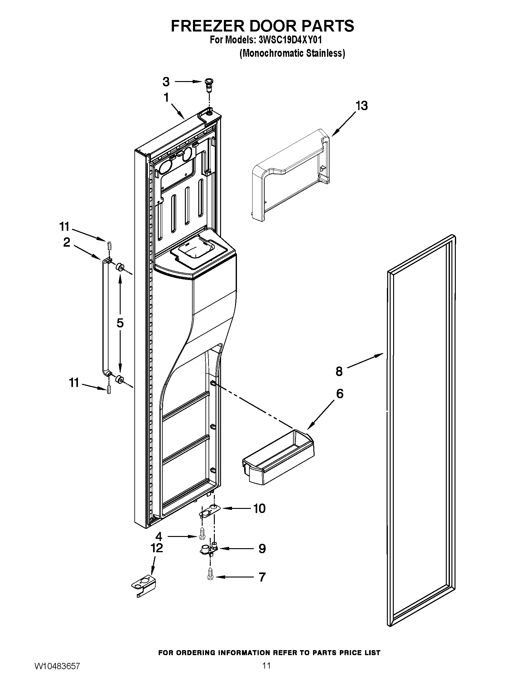 07 - FREEZER DOOR PARTS