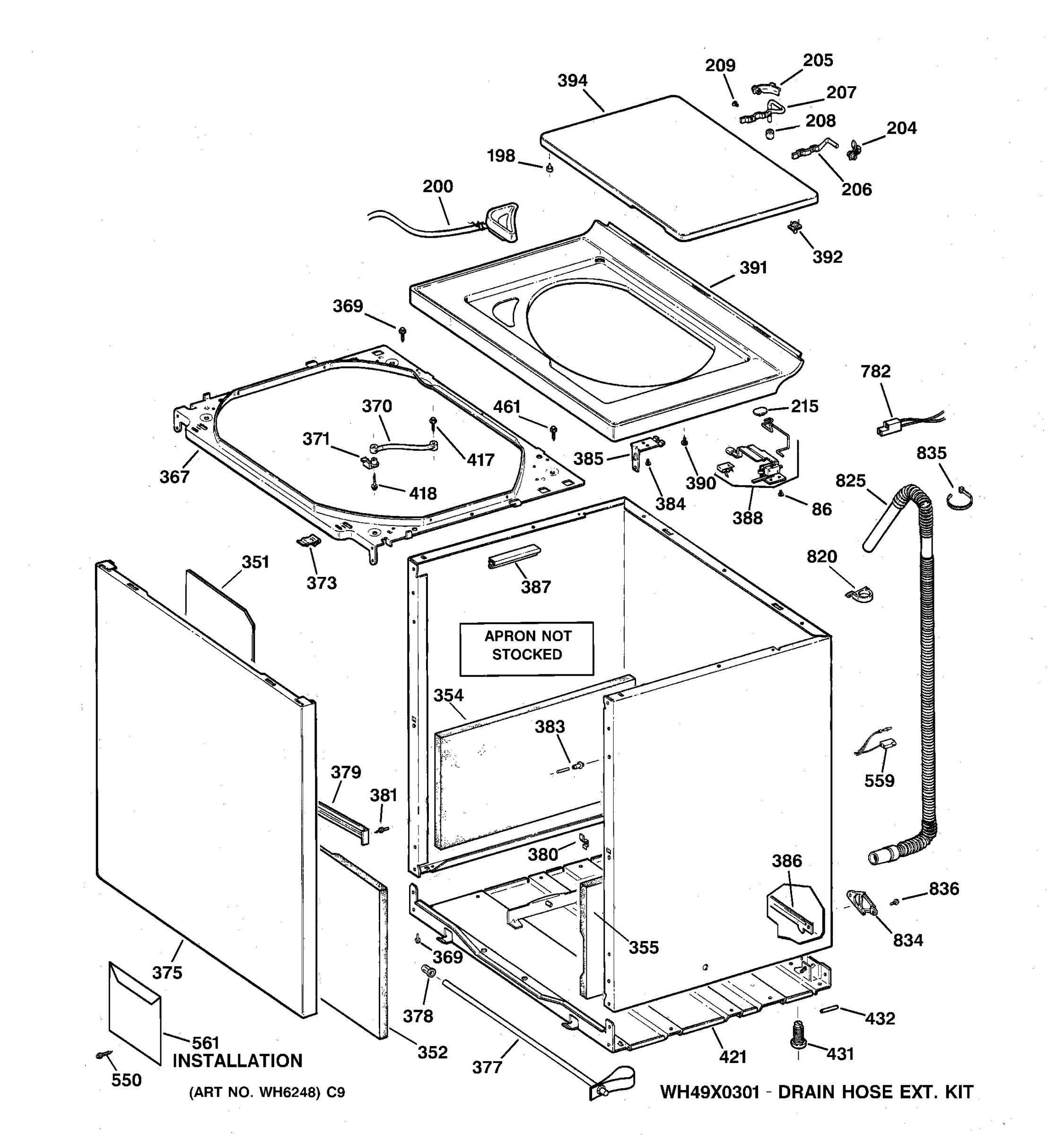 CABINET, COVER & FRONT PANEL