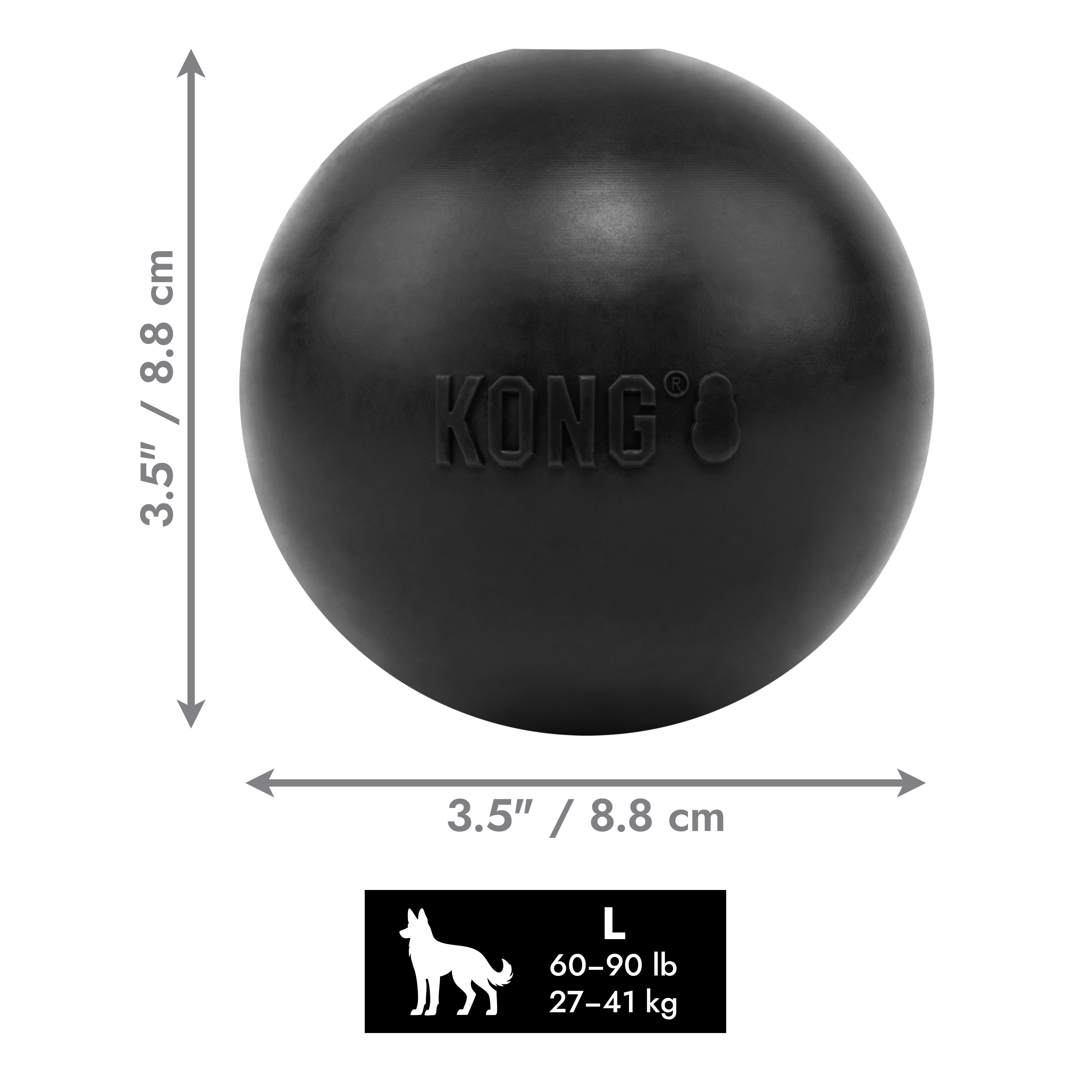 KONG Extreme Ball w/Hole dimoffpack product image