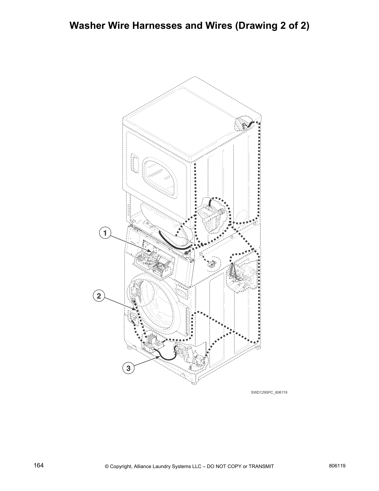 Washer Wire Harnesses and Wires (Drawing 2 of 2)