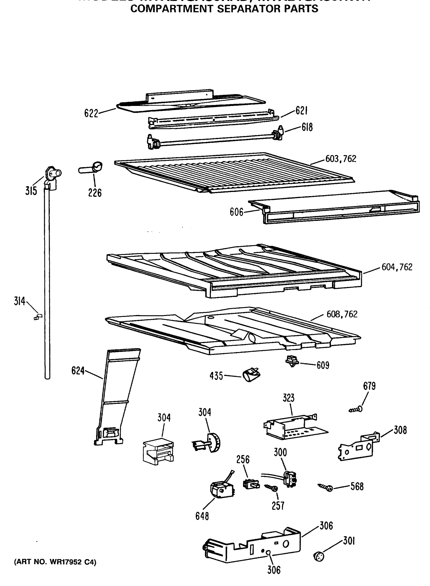 COMPARTMENT SEPARATOR PARTS