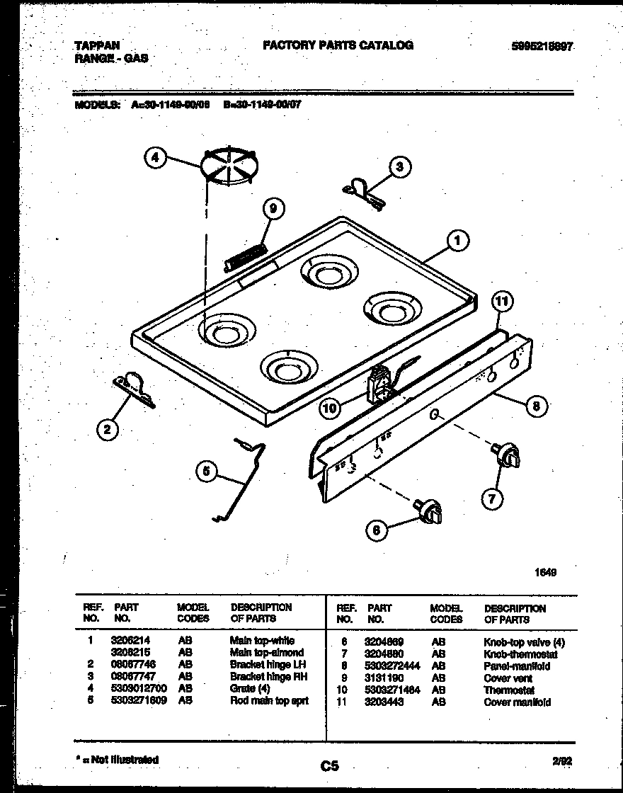 03 - COOKTOP PARTS