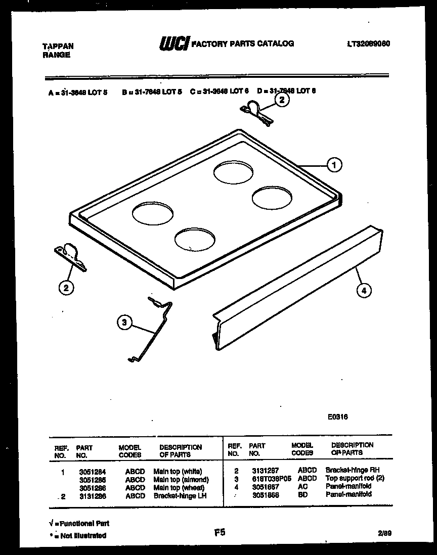 04 - COOKTOP PARTS
