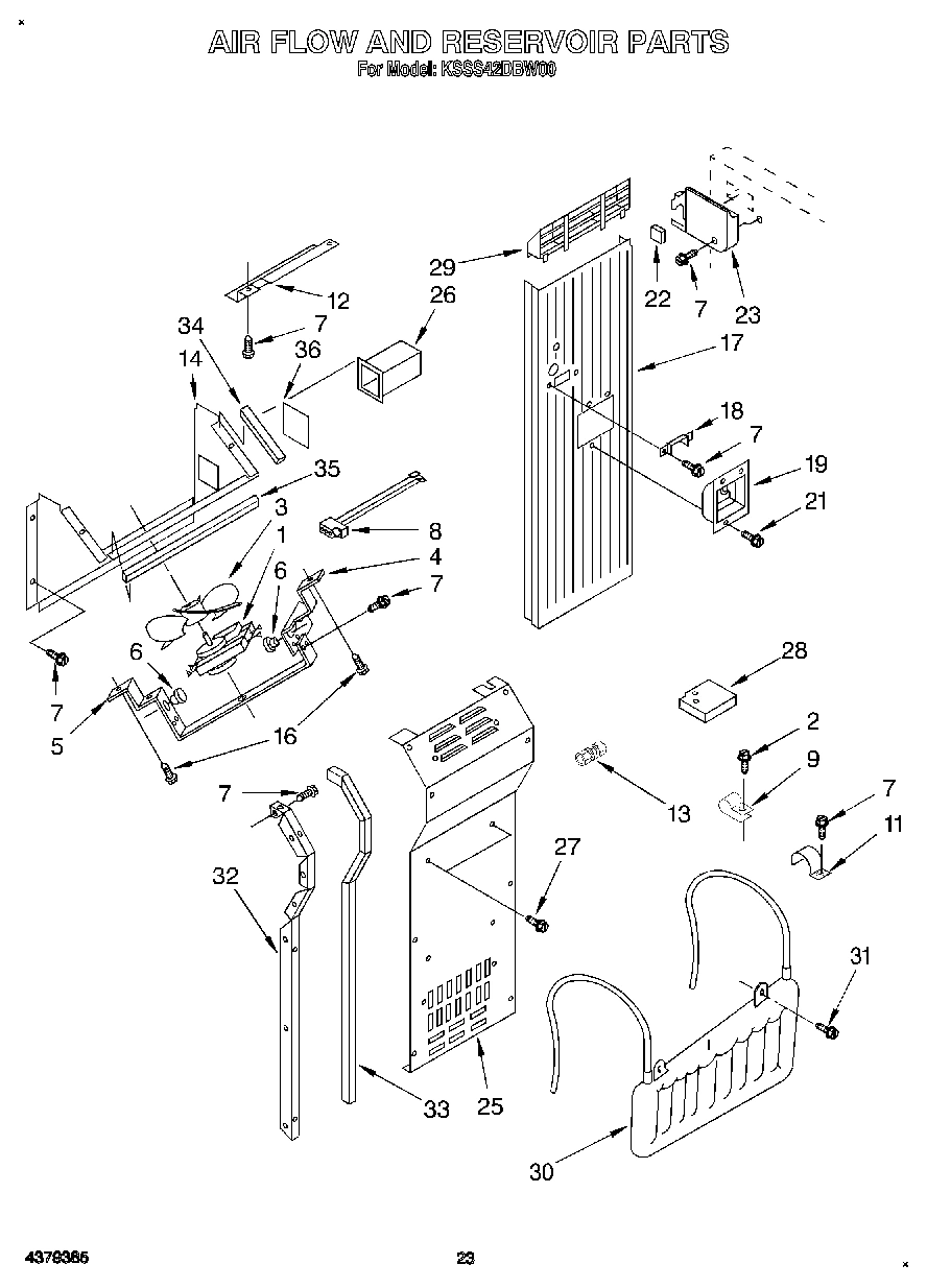 16 - AIR FLOW AND RESERVOIR
