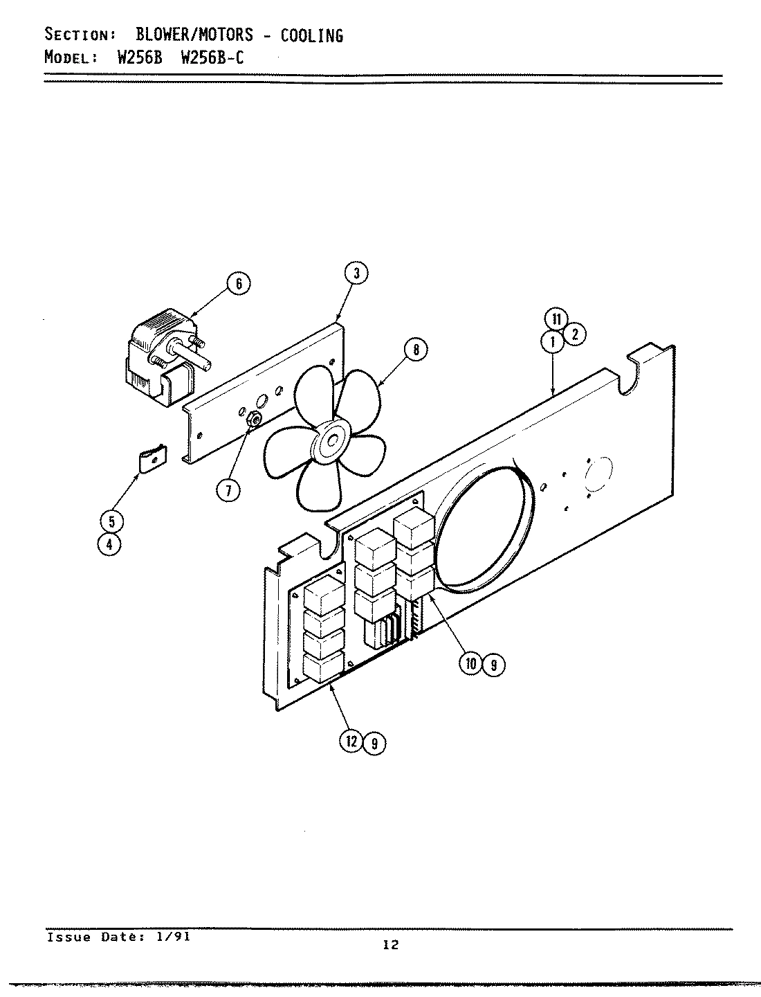 02 - BLOWER MOTOR/COOLING (W256B&BC)