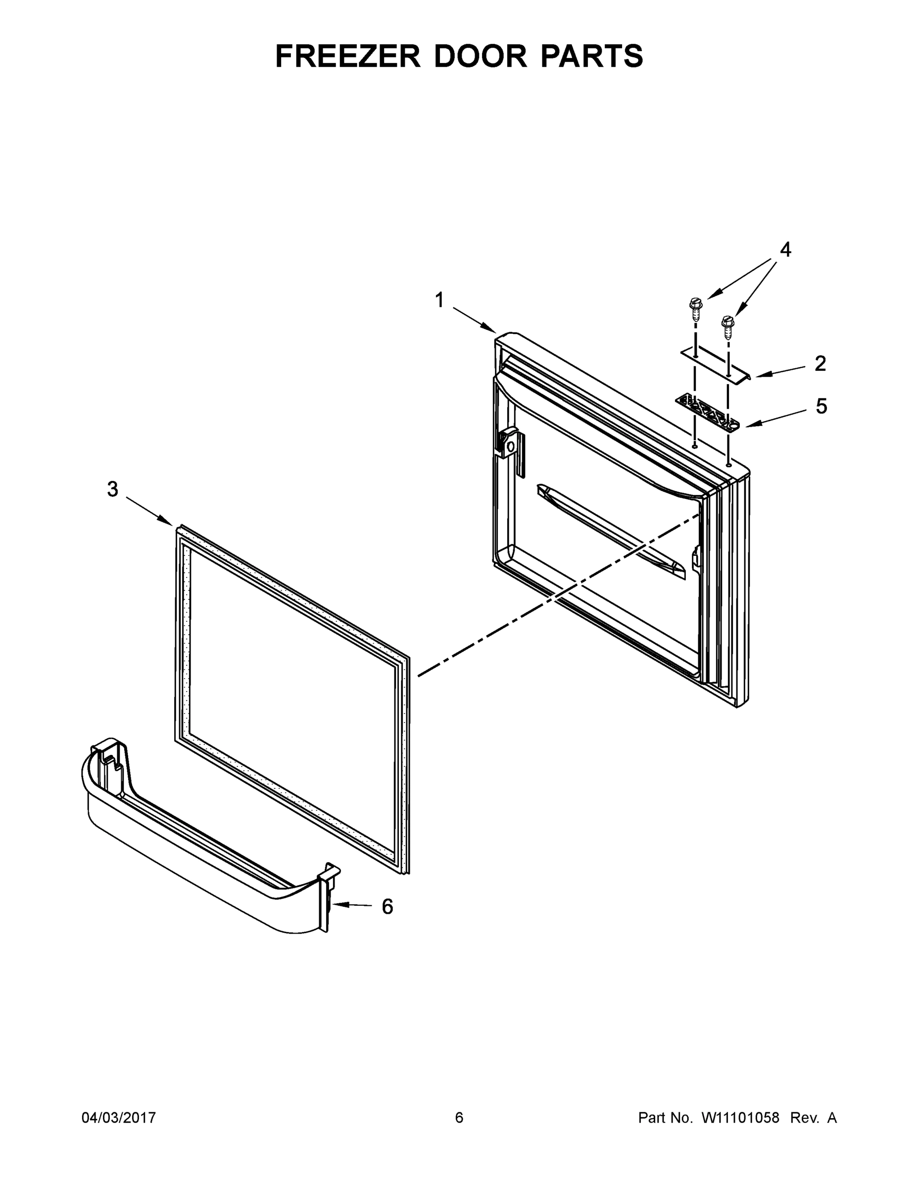 04 - FREEZER DOOR PARTS
