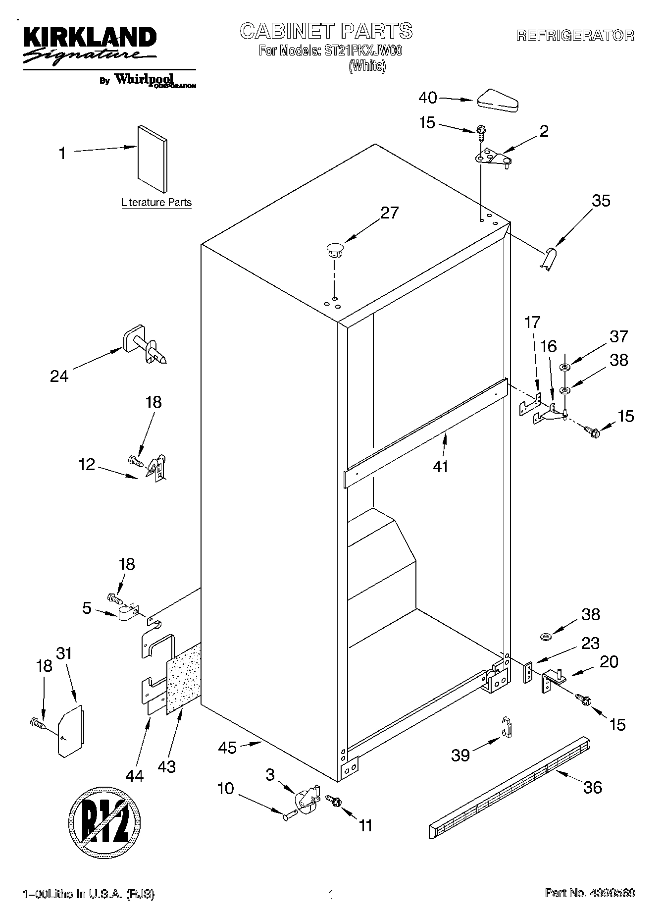 01 - CABINET, LITERATURE