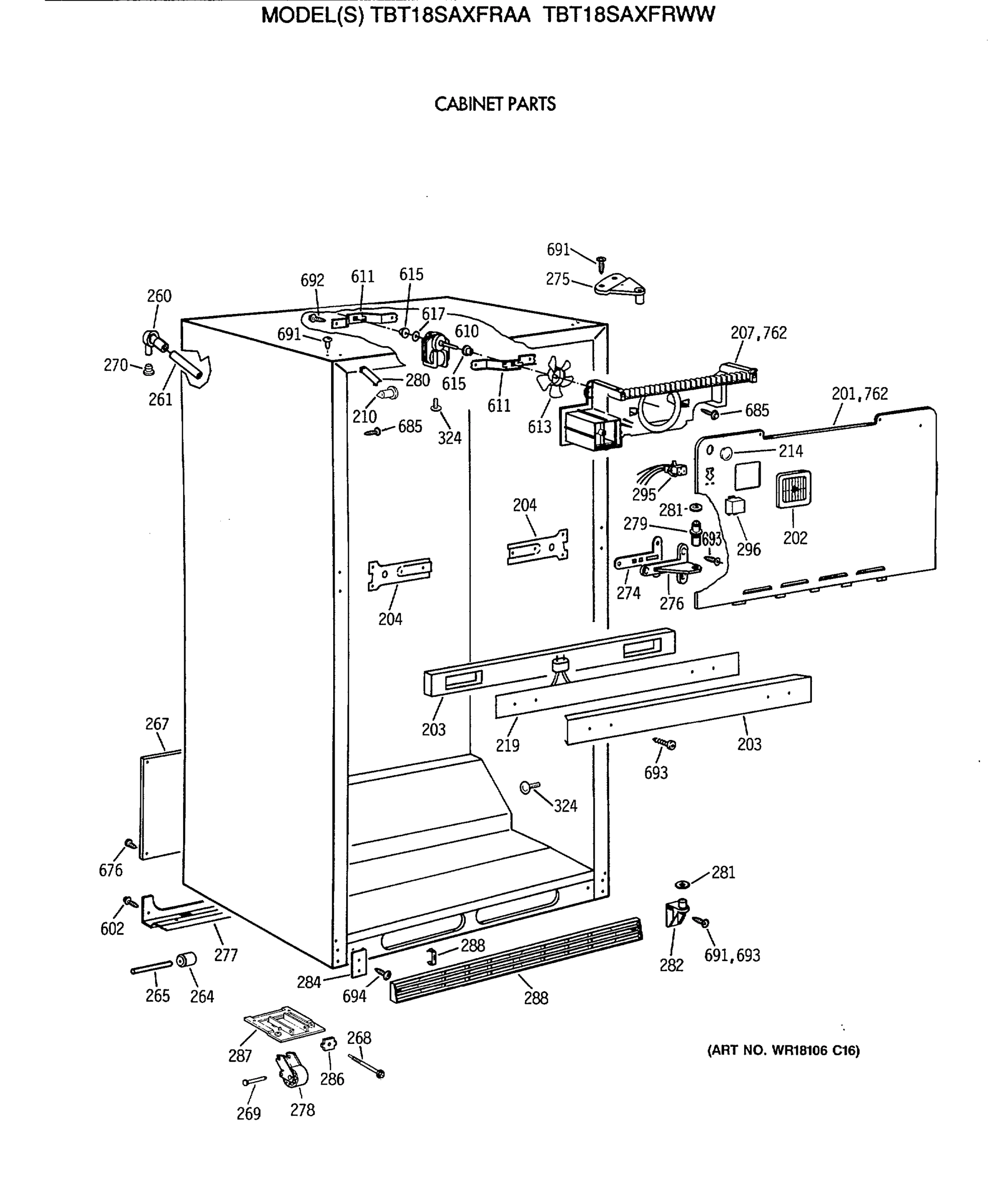 CABINET PARTS