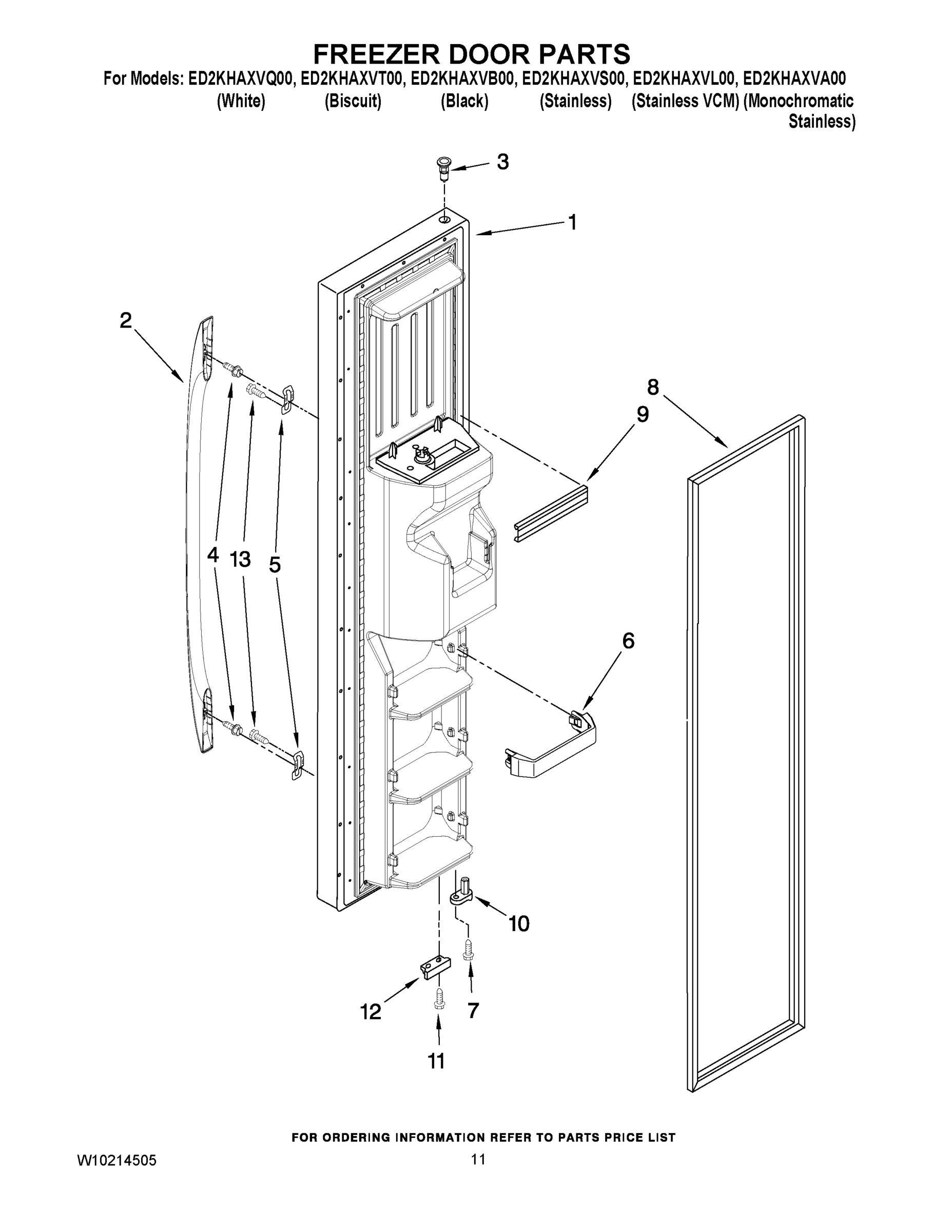 07 - FREEZER DOOR PARTS