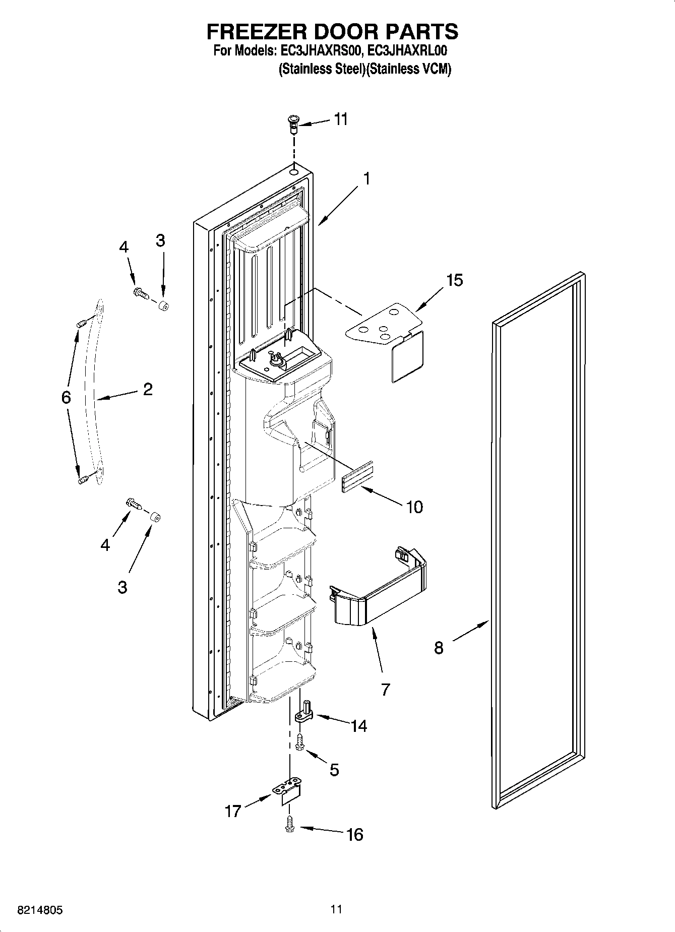 07 - FREEZER DOOR PARTS
