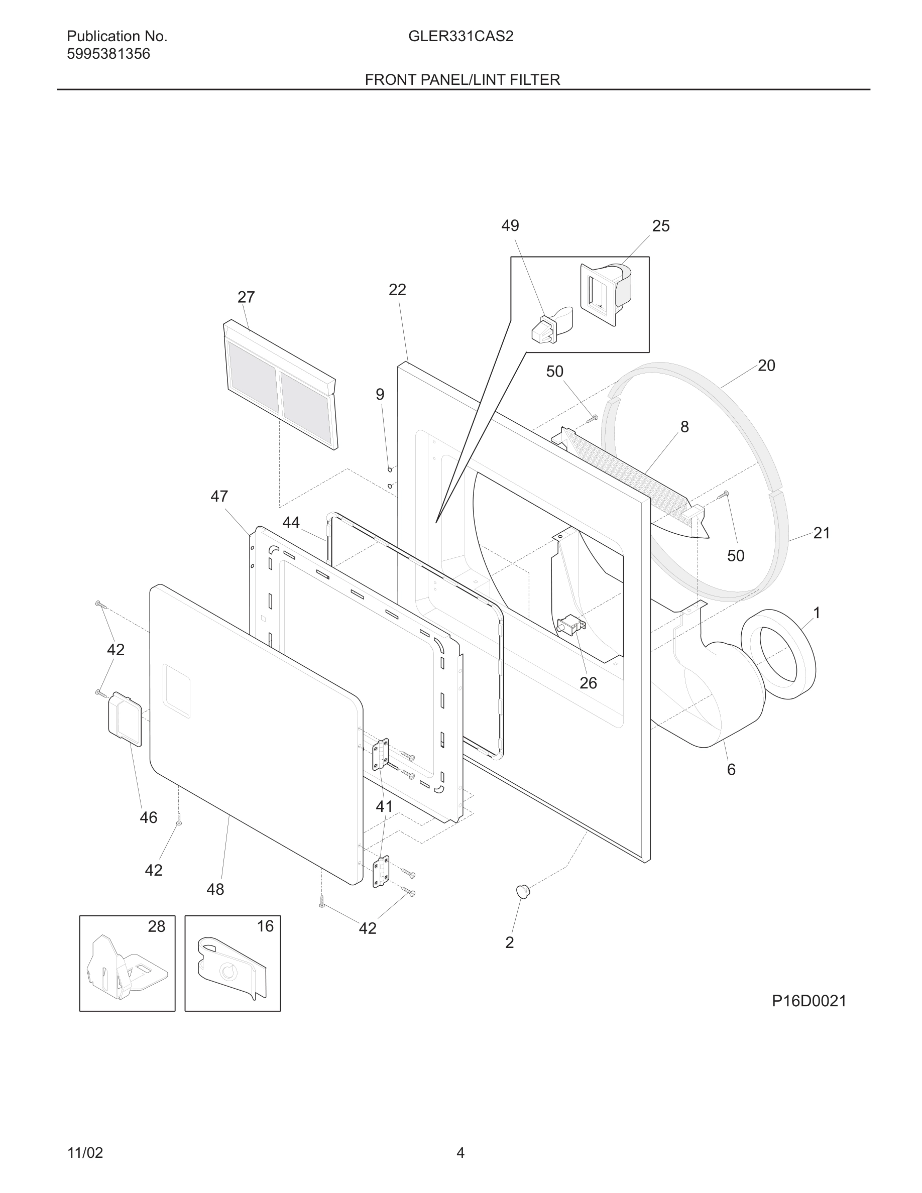 05 - FRONT PANEL/LINT FILTER